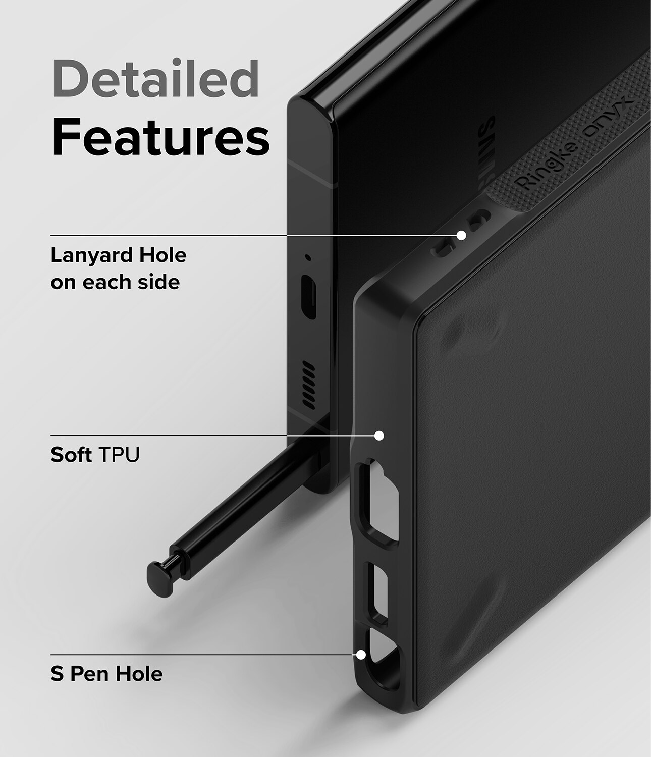 Onyx Case Samsung Galaxy S22 Ultra Sort