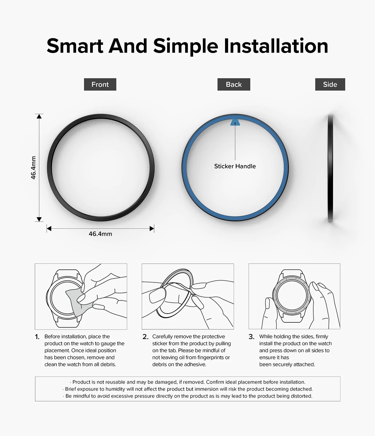 Bezel Styling Samsung Galaxy Watch 5 Pro 45mm Black