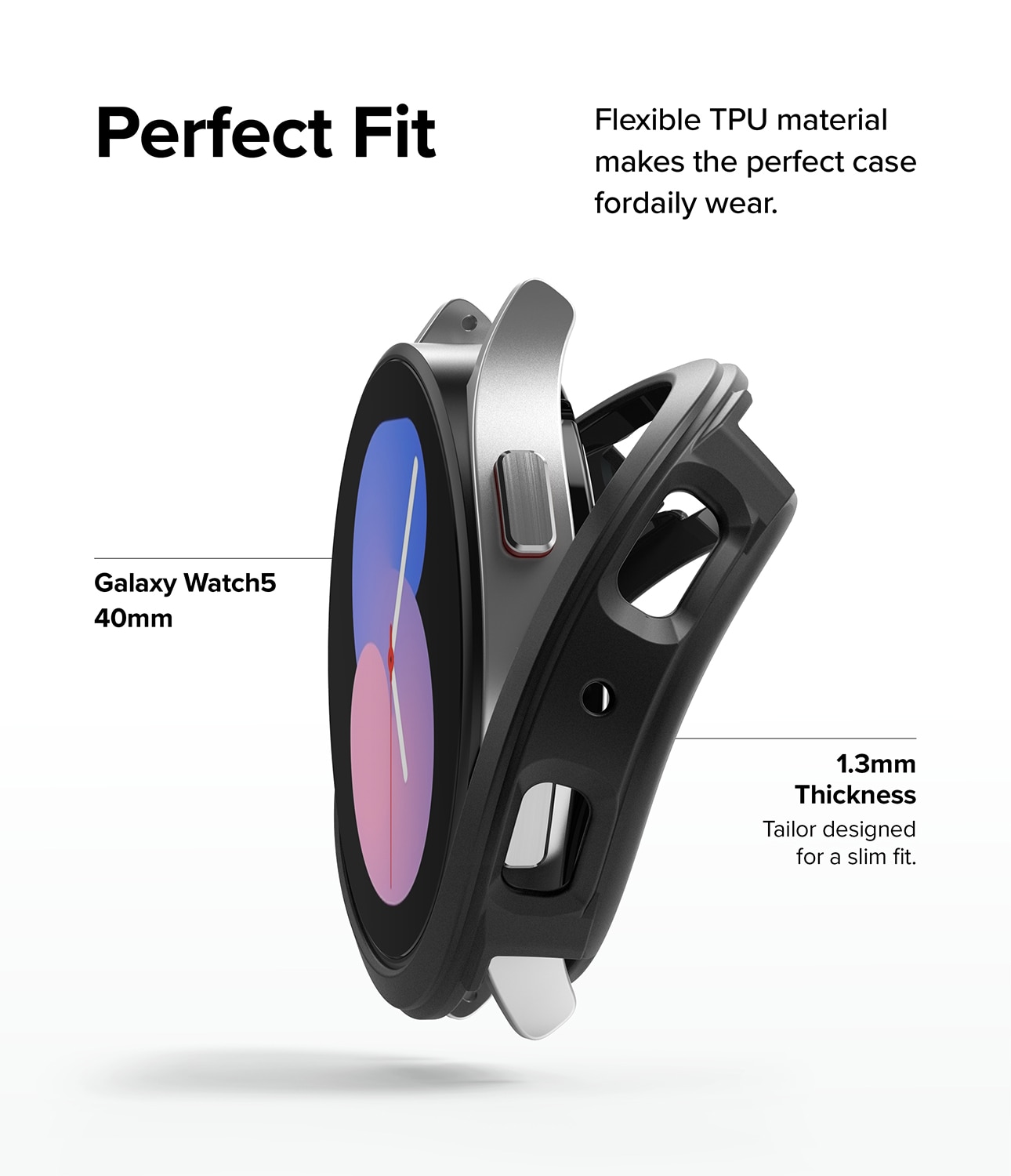Air Sports Case Samsung Galaxy Watch 5 40mm Sort