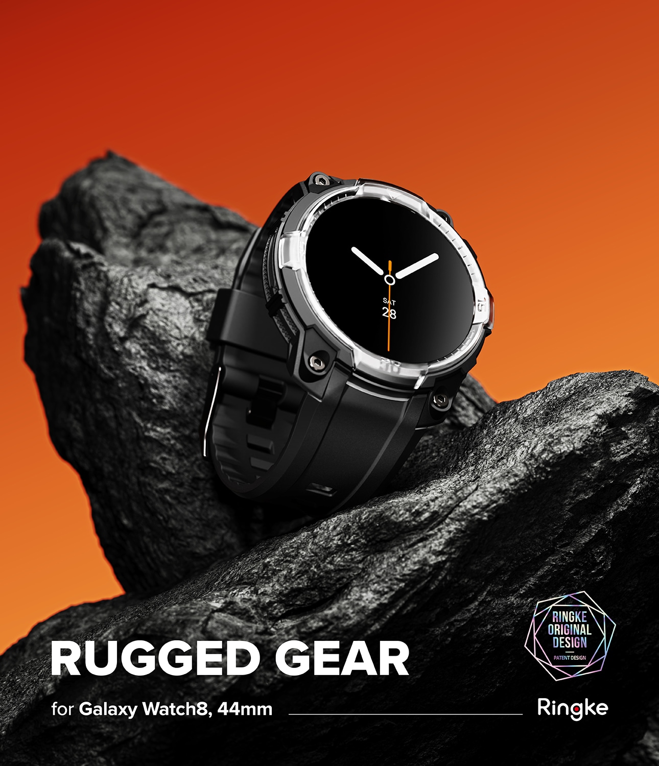 Rugged Gear Samsung Galaxy Watch 8 44mm Sort