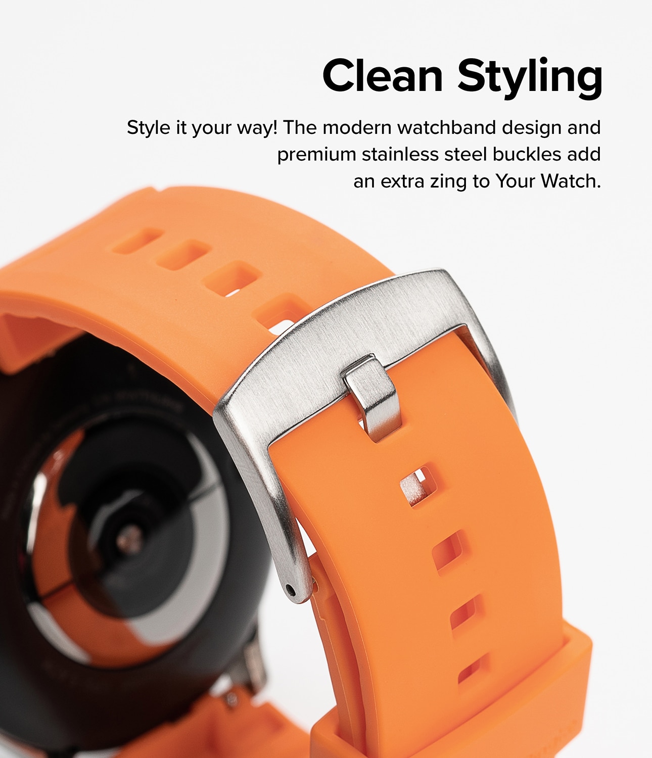 Rubber One Bold Band Samsung Galaxy Watch 6 44mm Orange