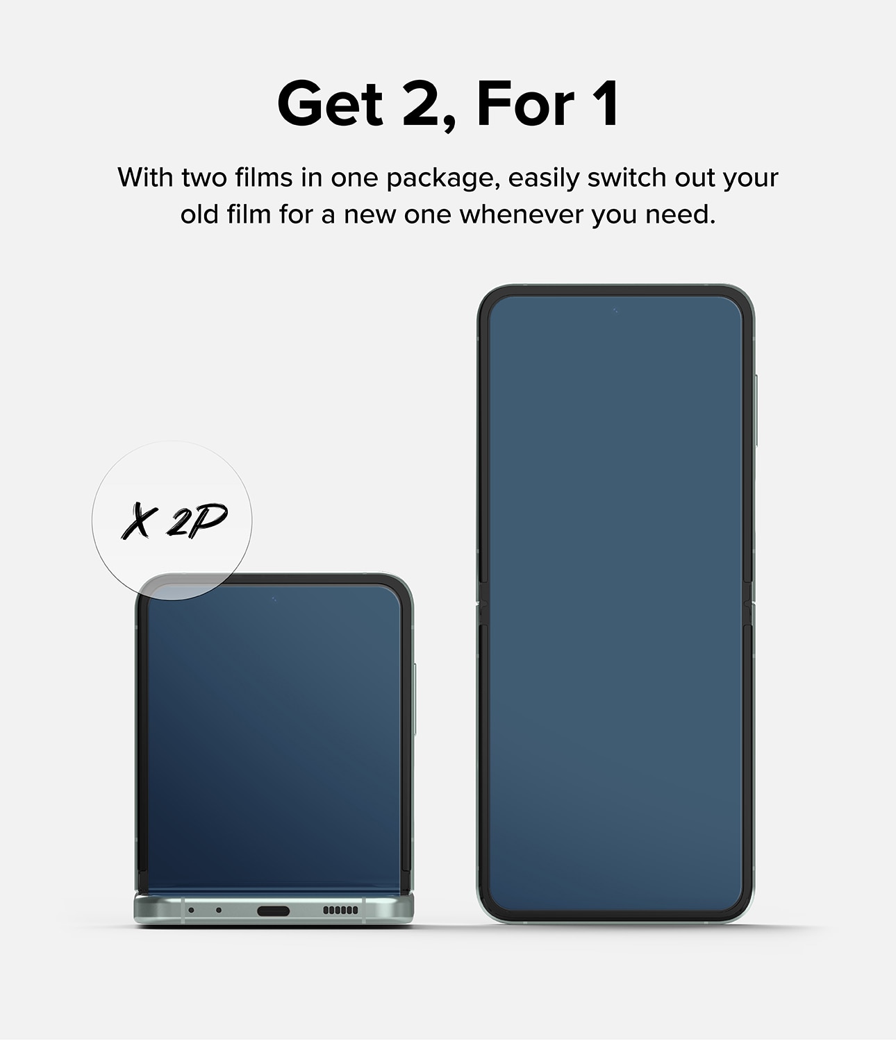 Dual Easy Screen Protector (2-pack) Samsung Galaxy Z Flip 5