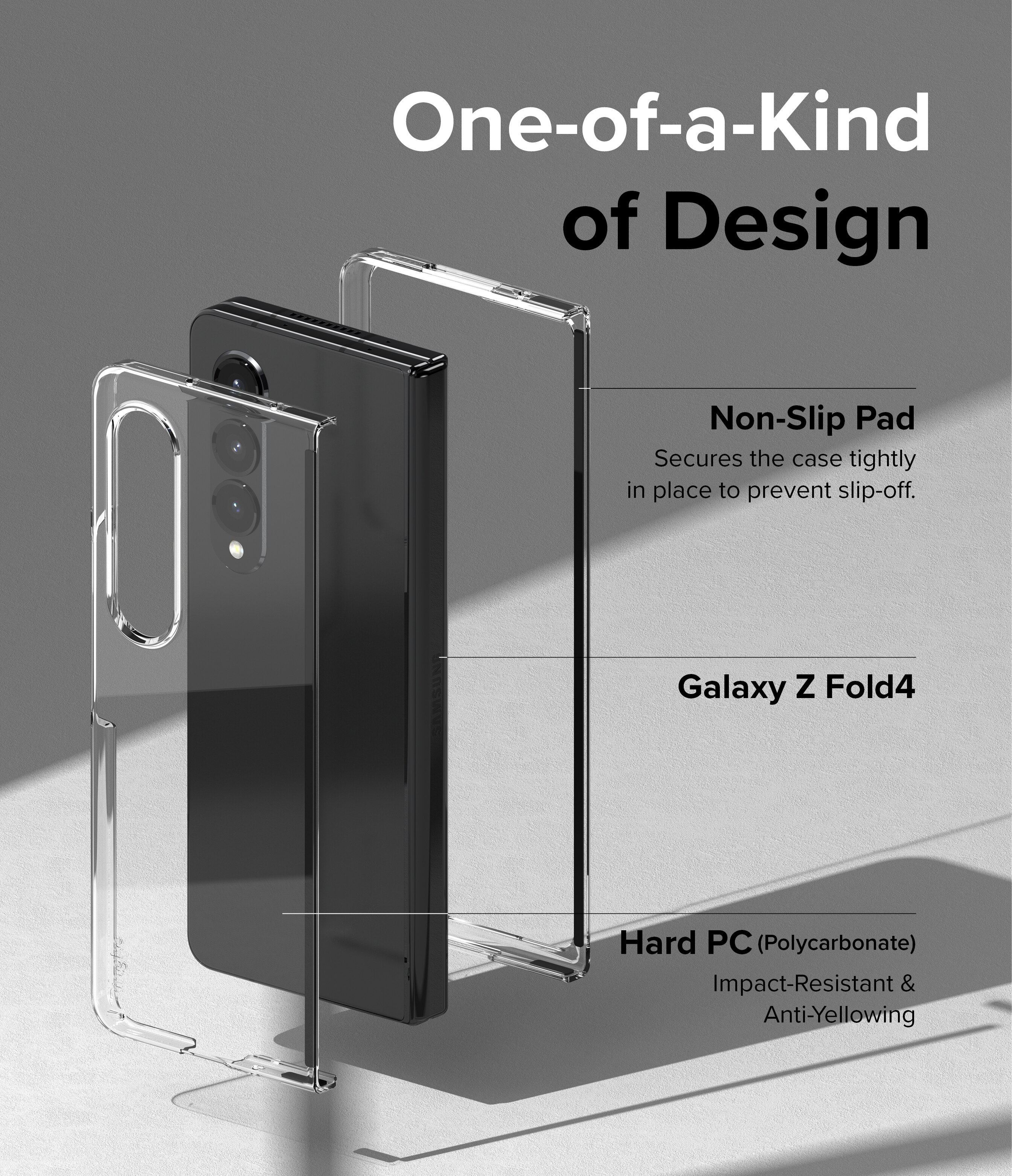 Slim Case Samsung Galaxy Z Fold 4 Gennemsigtig