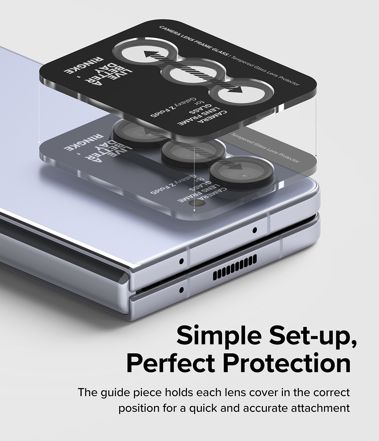 Camera Lens Frame Glass Samsung Galaxy Z Fold 5 Sort