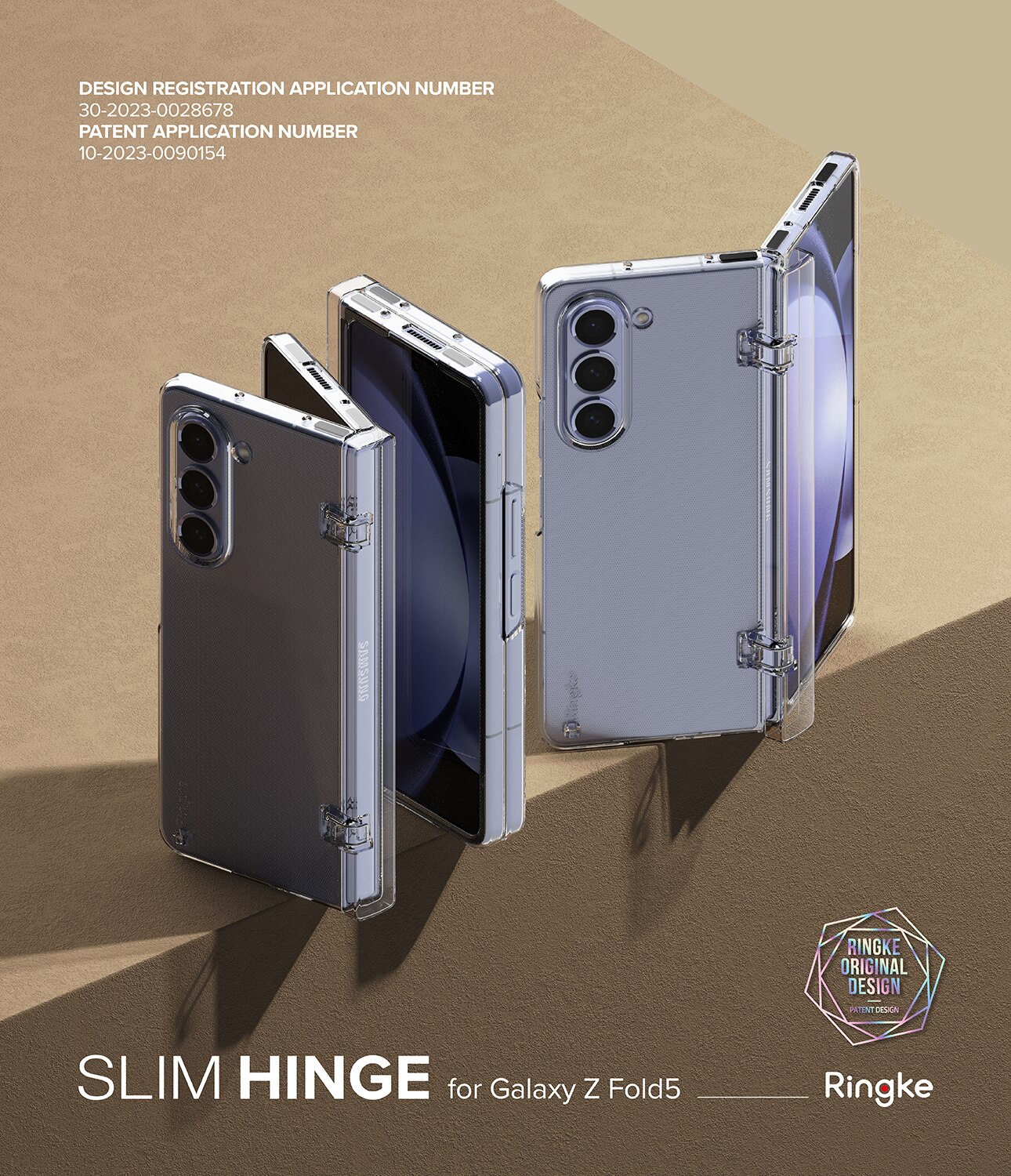 Slim Hinge Case Samsung Galaxy Z Fold 5 Clear