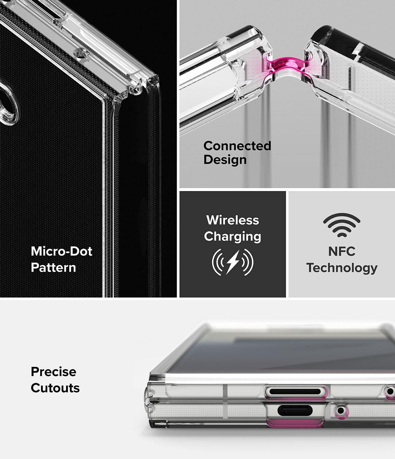 Fusion Case Samsung Galaxy Z Fold 7 Clear