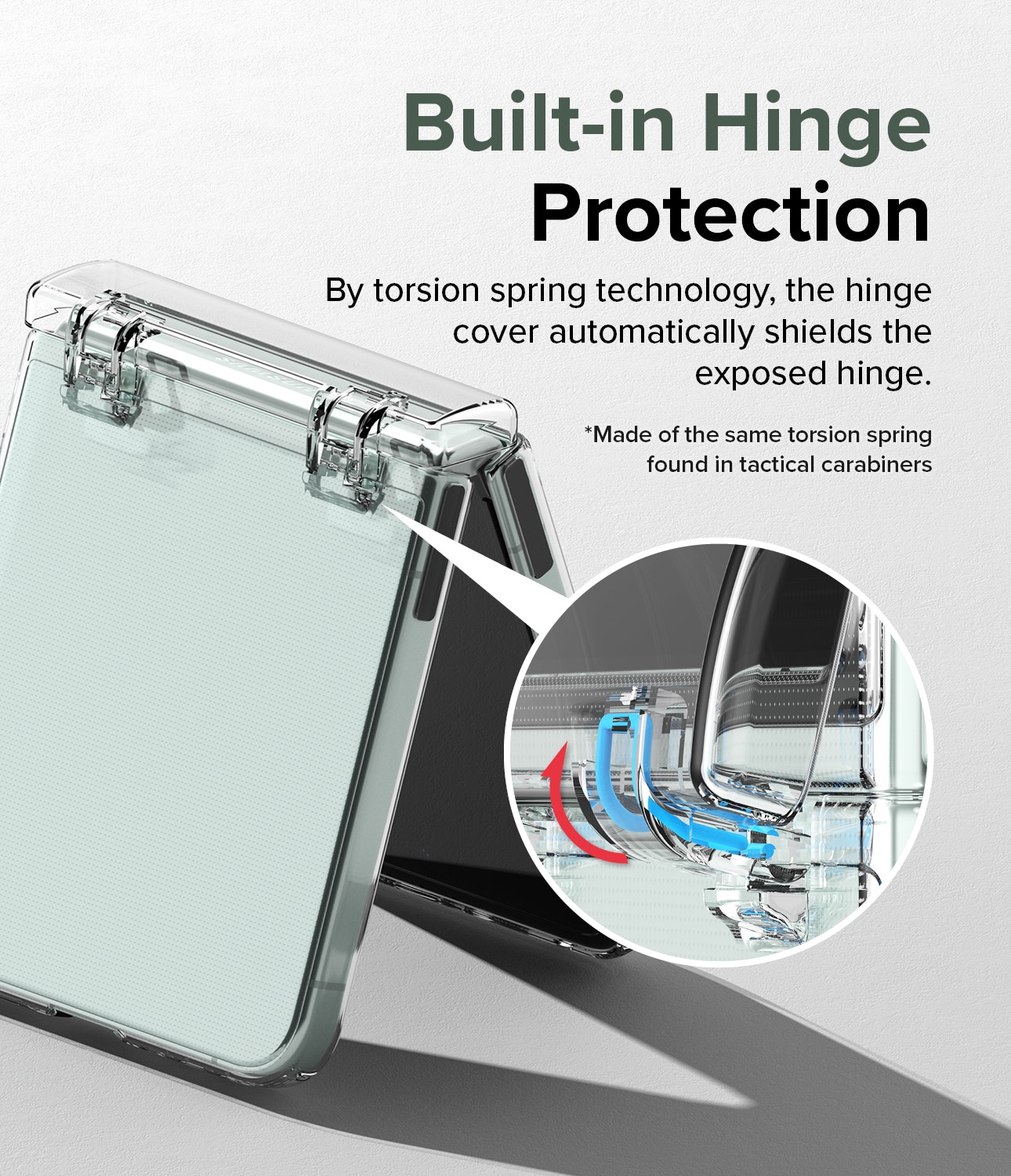 Slim Hinge Case Samsung Galaxy Z Flip 5 Clear