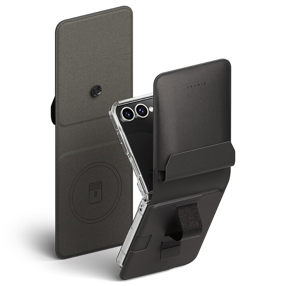 Folio Grip Wallet Magnetic Samsung Galaxy Z Flip 7 Black