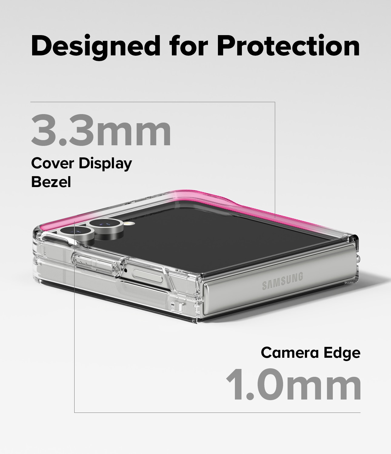 Fusion Magnetic Case Samsung Galaxy Z Flip 7 Matte Clear