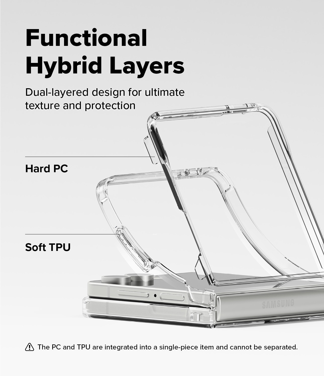 Fusion Magnetic Case Samsung Galaxy Z Flip 7 Matte Clear