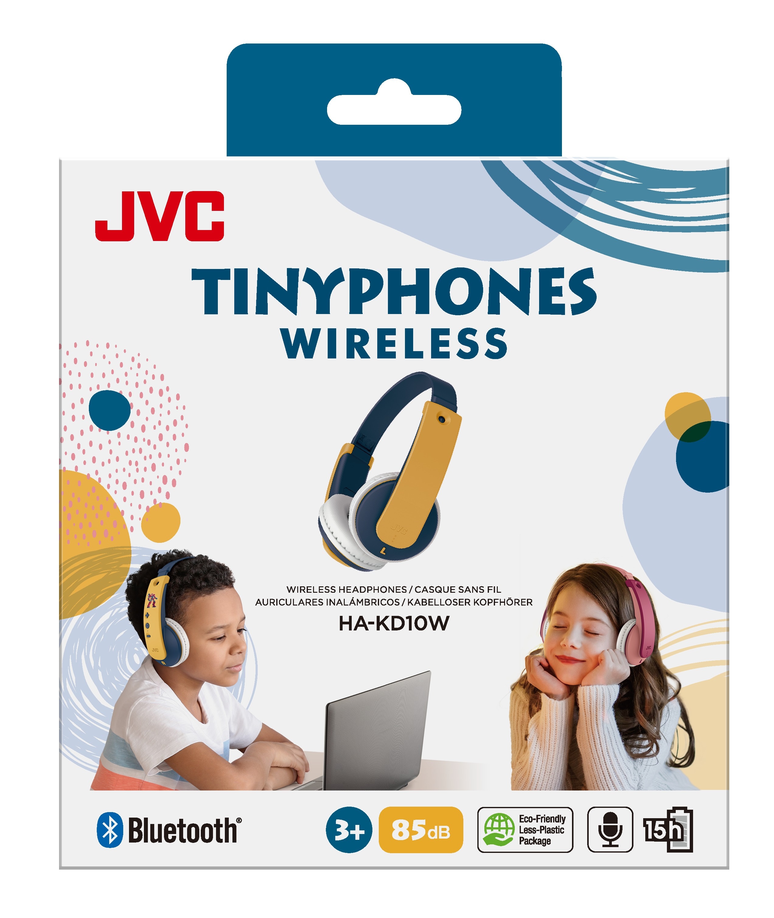Tinyphones On-Ear Wireless Børnehovedtelefon gul