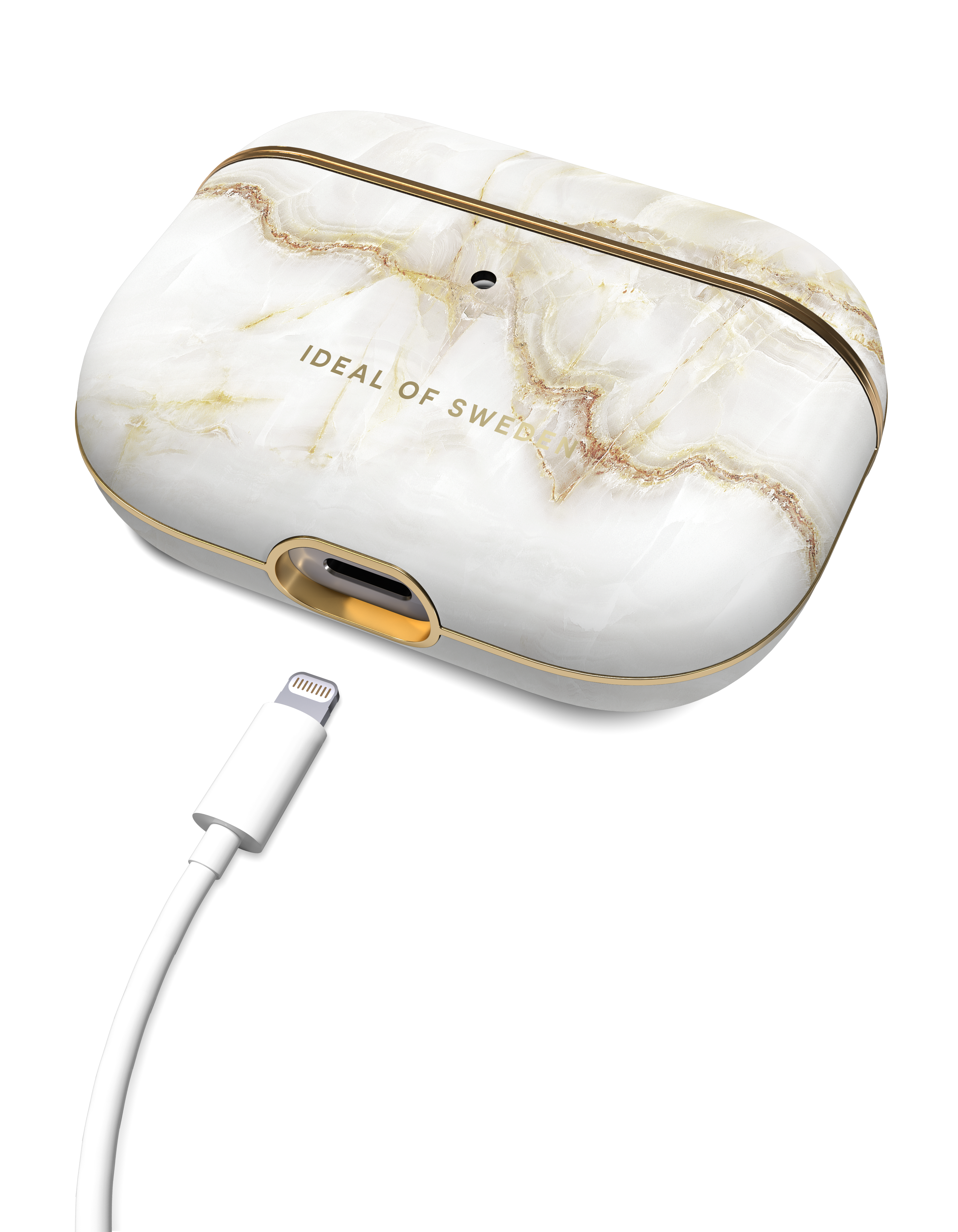 Fashion Case Apple AirPods 3 Golden Pearl Marble