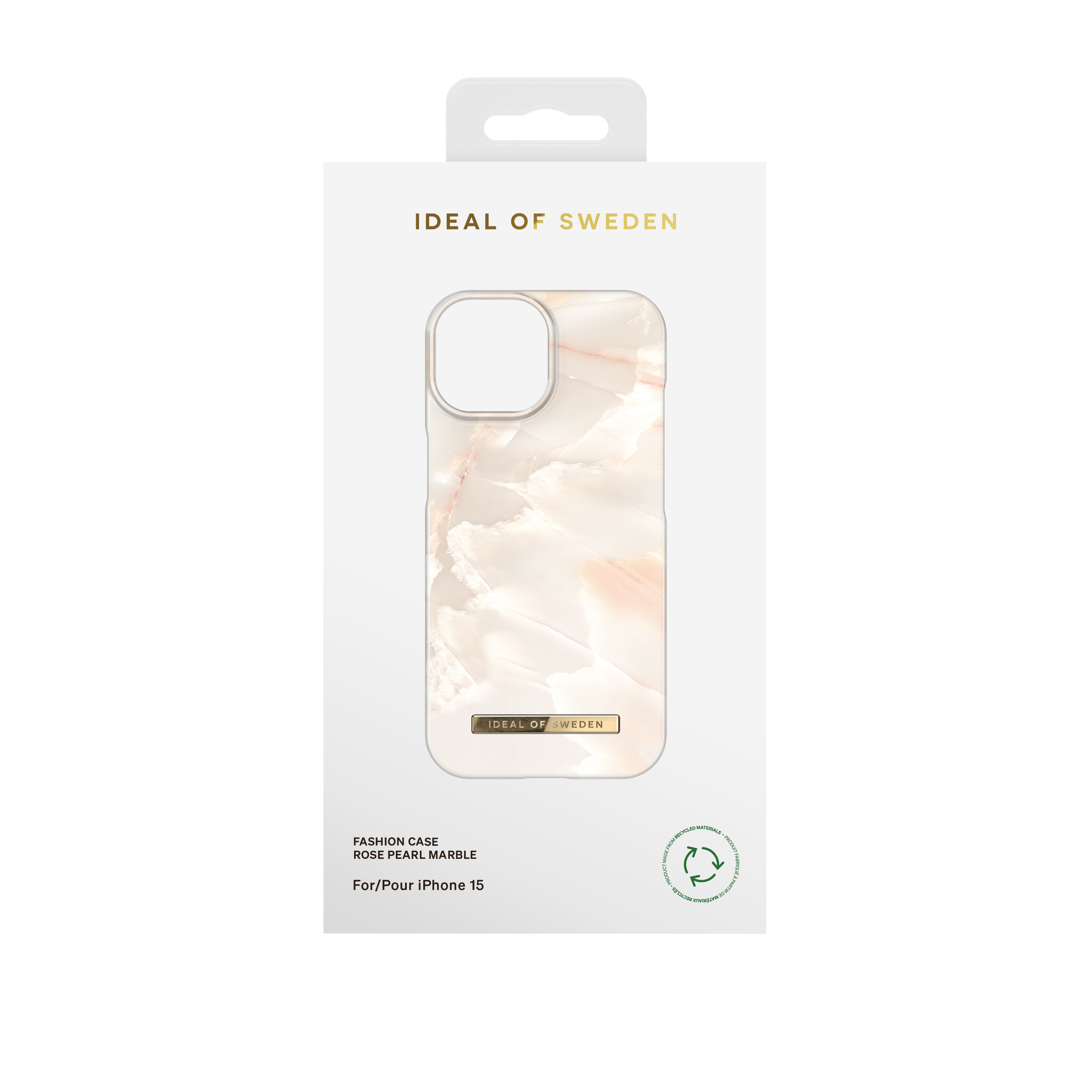 Fashion Cover iPhone 15 Rose Pearl Marble