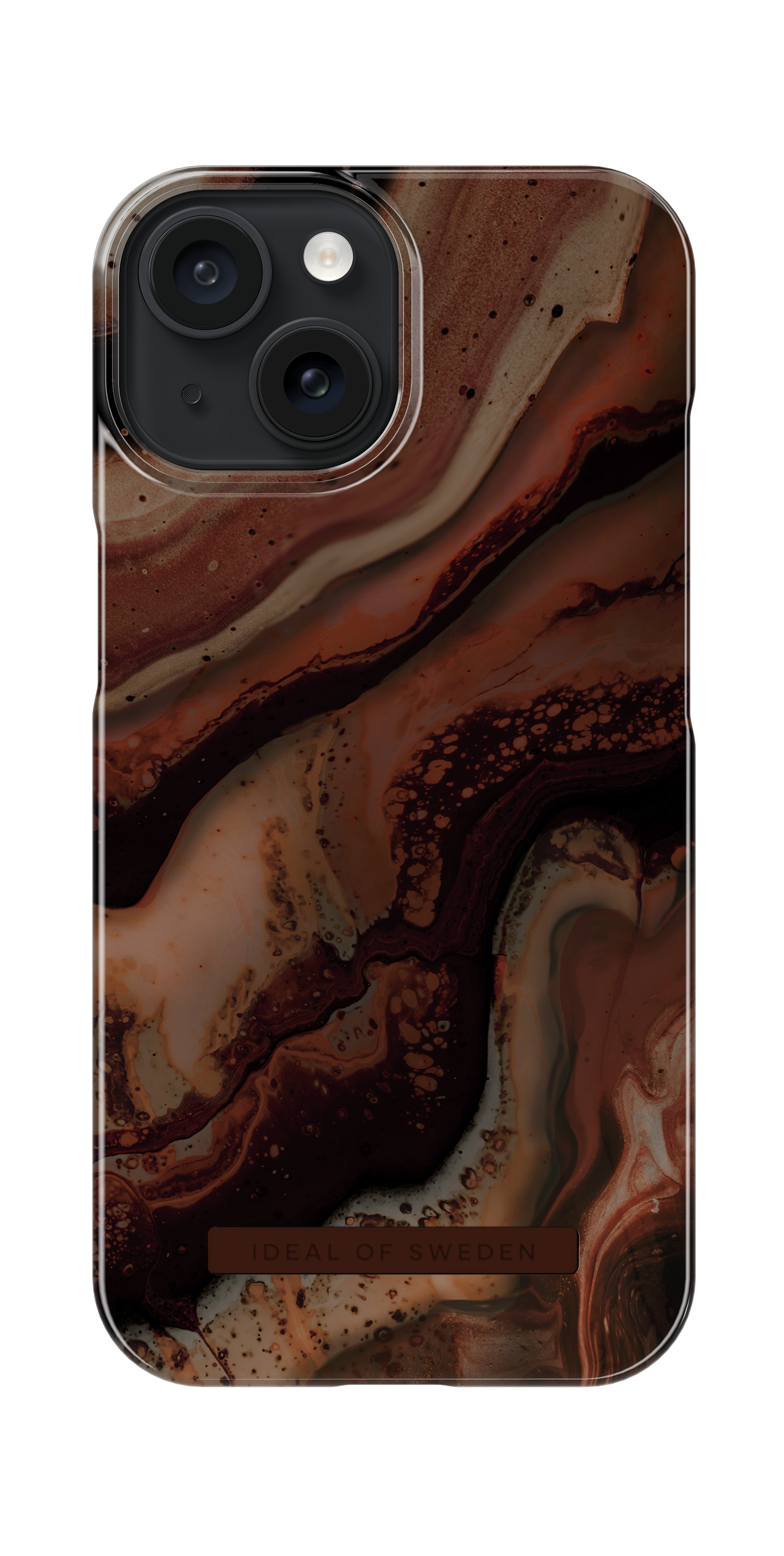 Fashion Cover iPhone 15 Dark Amber Marble