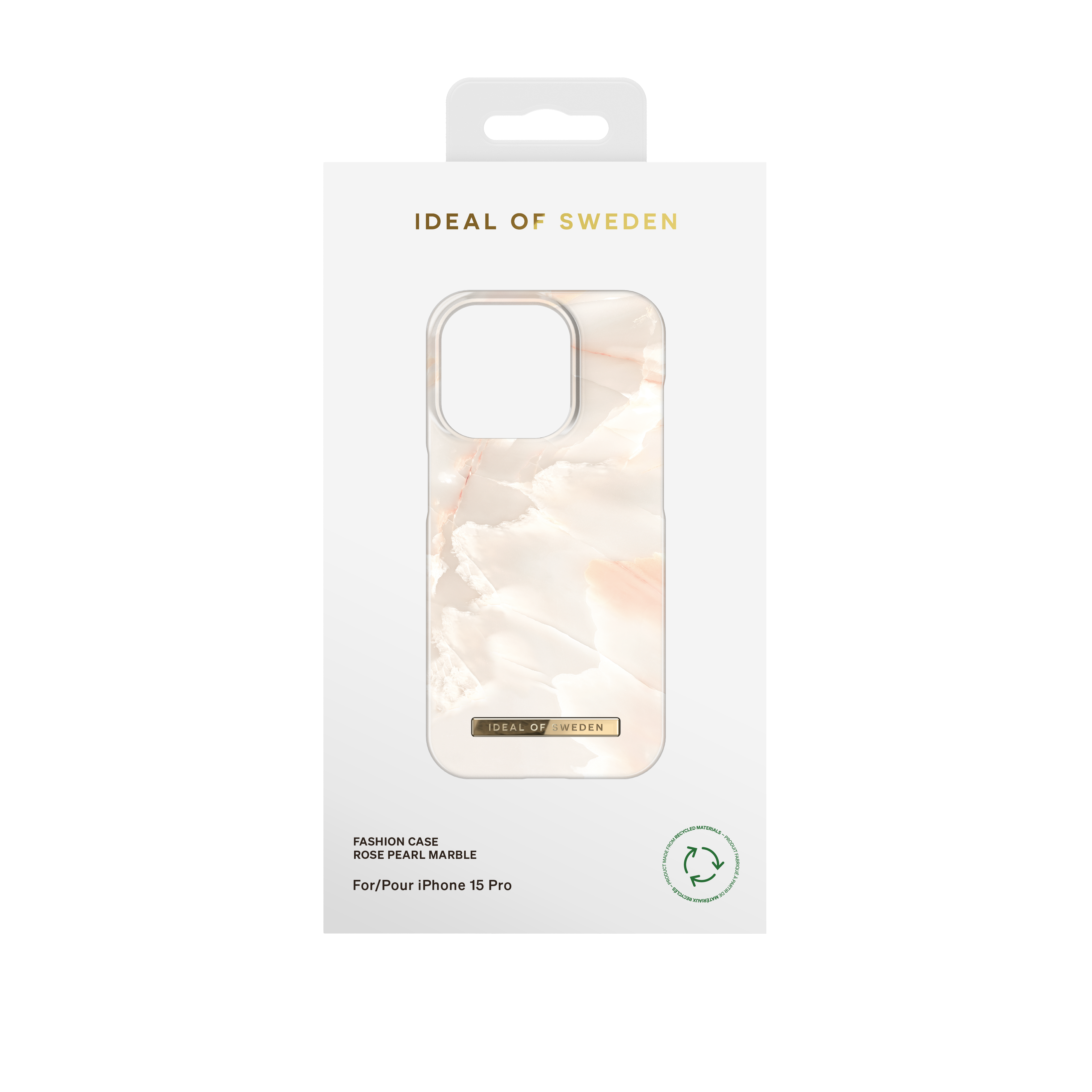 Fashion Cover iPhone 15 Pro Rose Pearl Marble