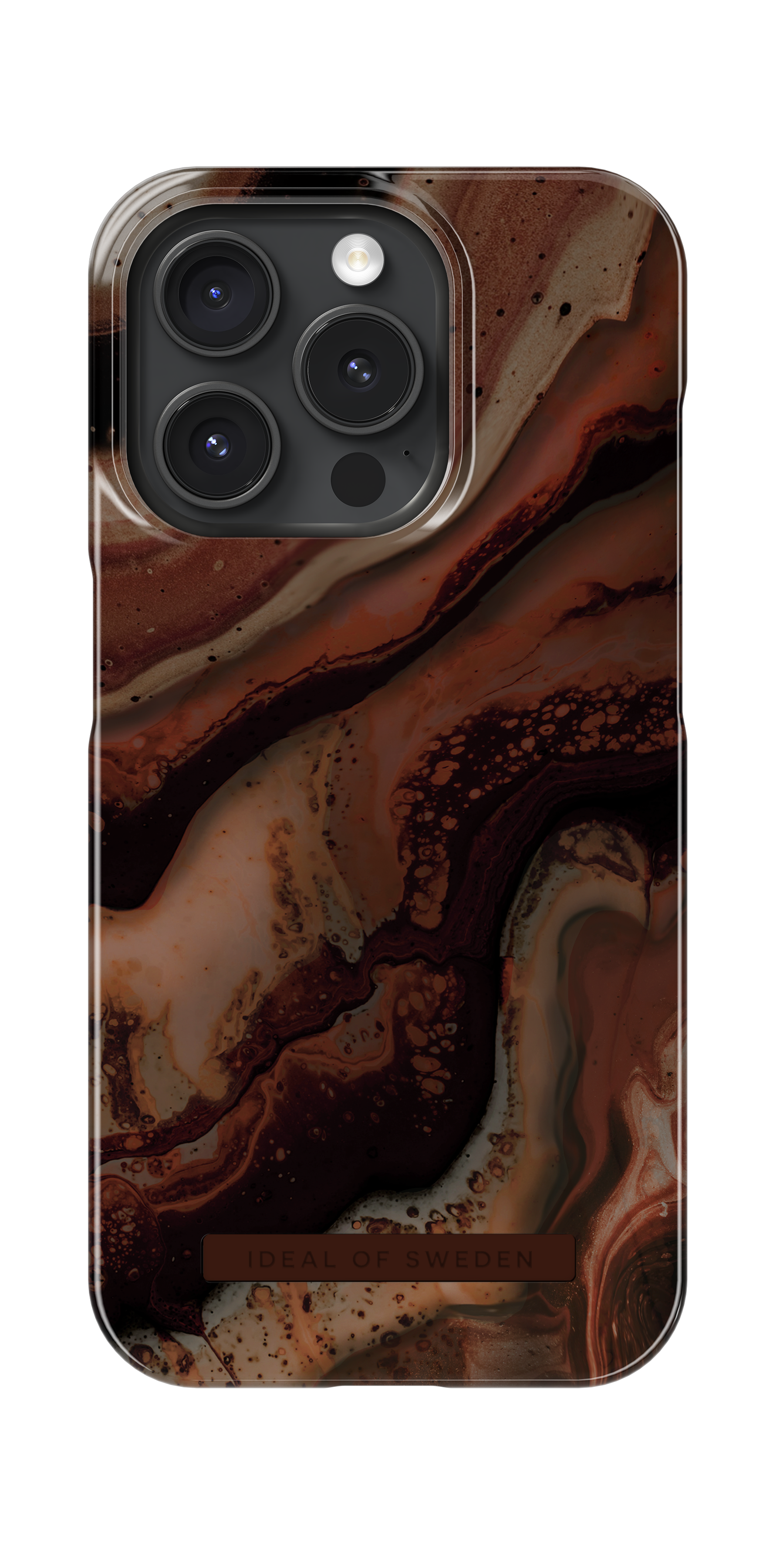 Fashion Cover iPhone 15 Pro Dark Amber Marble