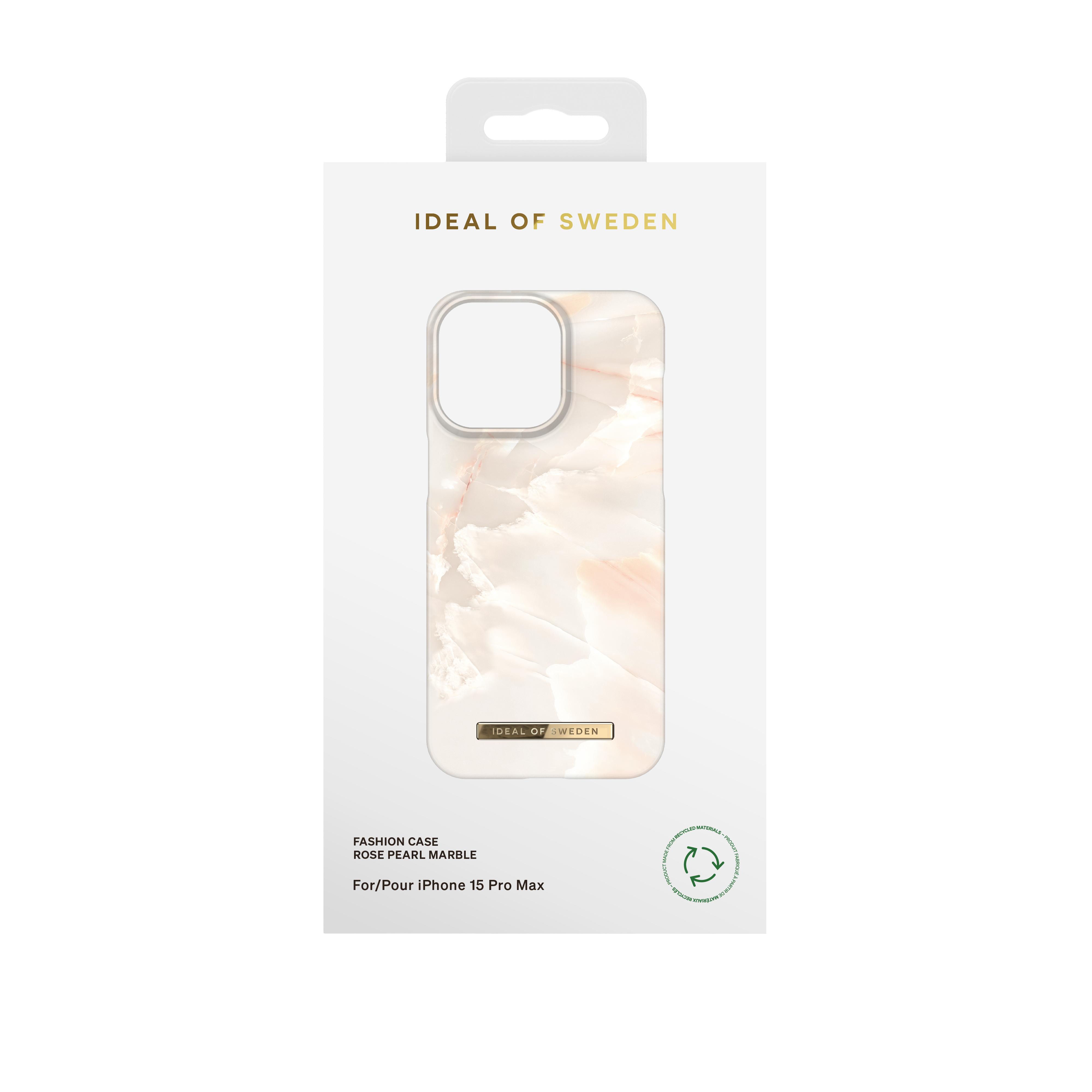 Fashion Cover iPhone 15 Pro Max Rose Pearl Marble
