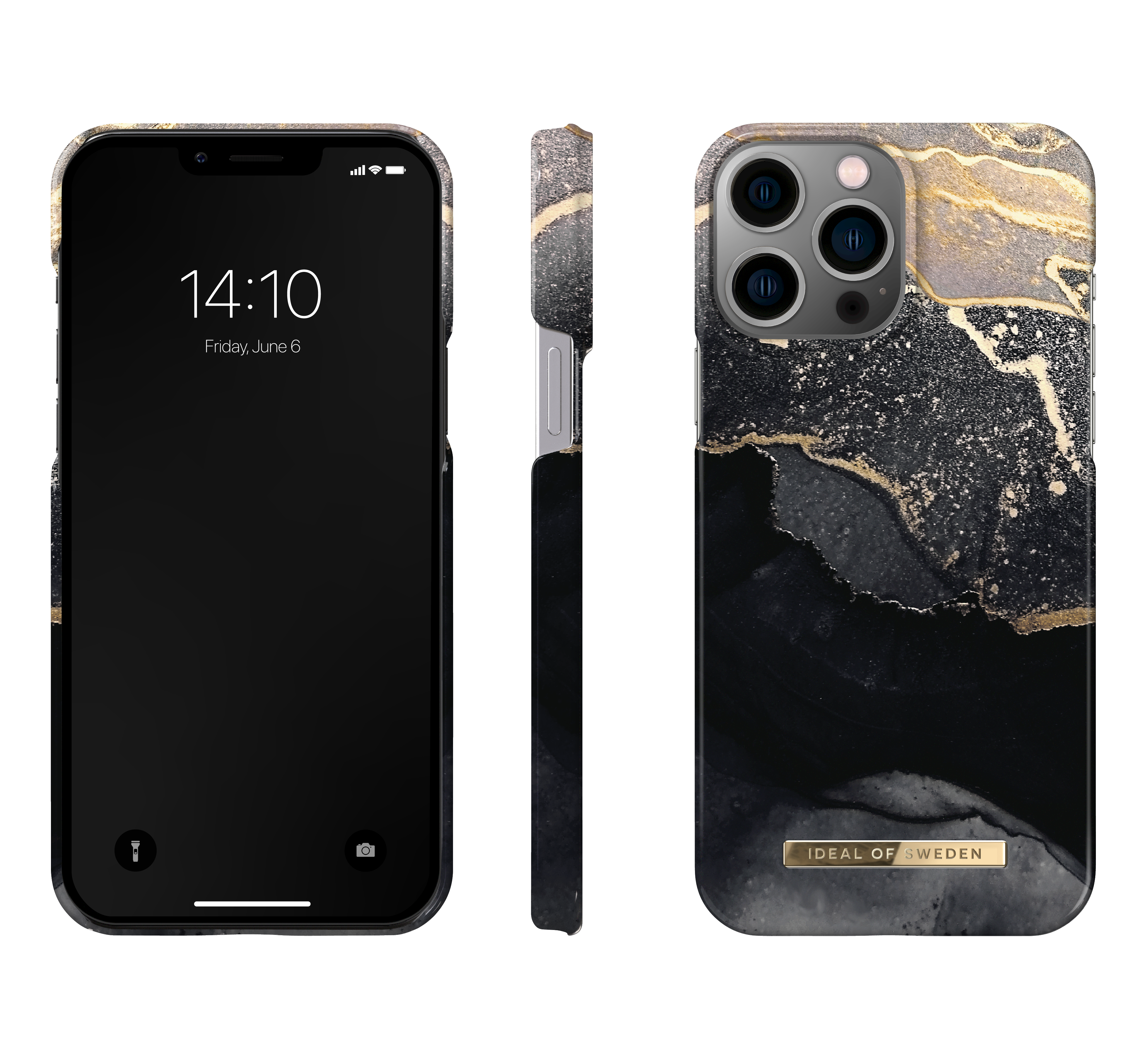 Fashion Case iPhone 13 Pro Max Golden Twilight Marble