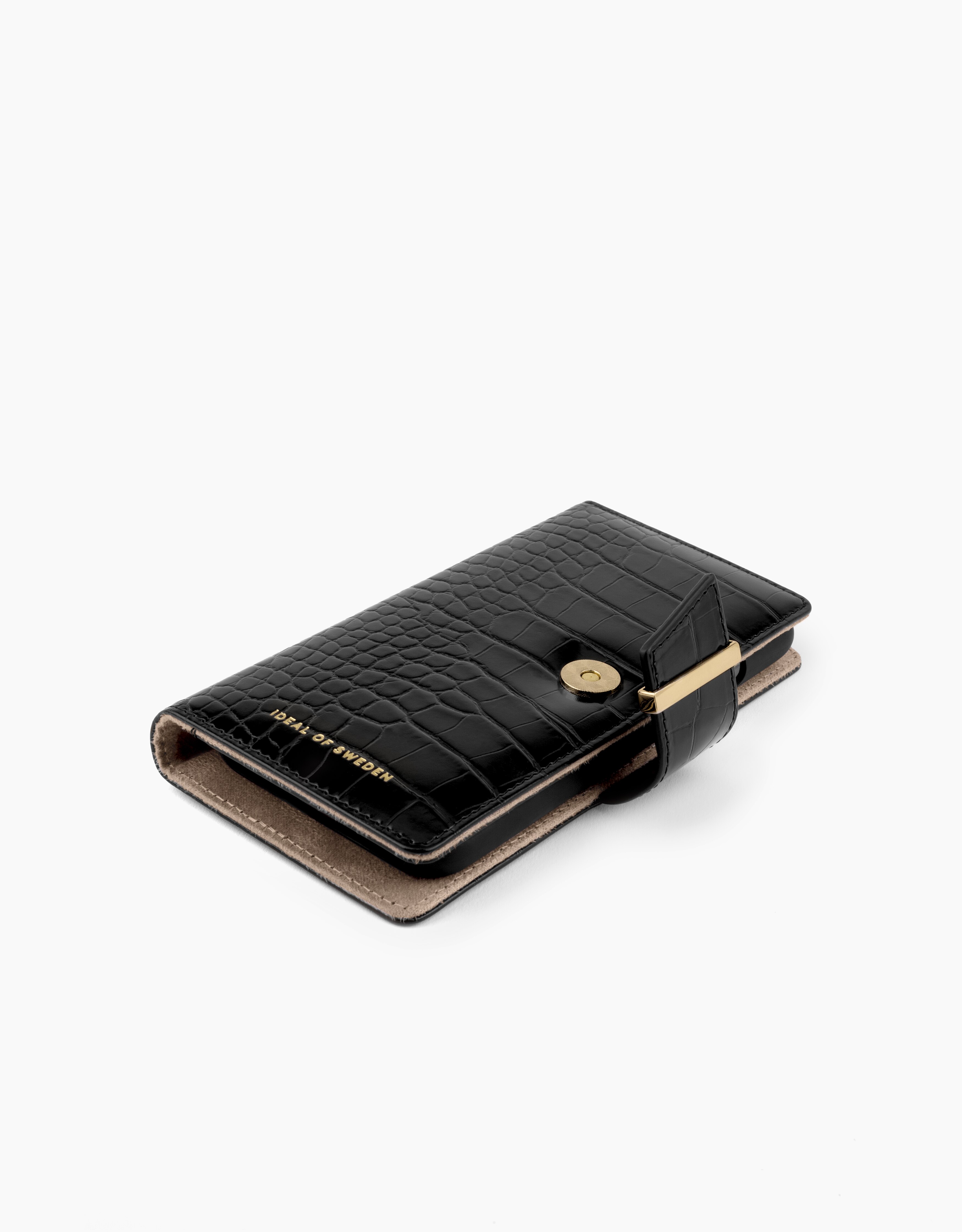 Cora Wallet iPhone 13 Pro Jet Black Croco