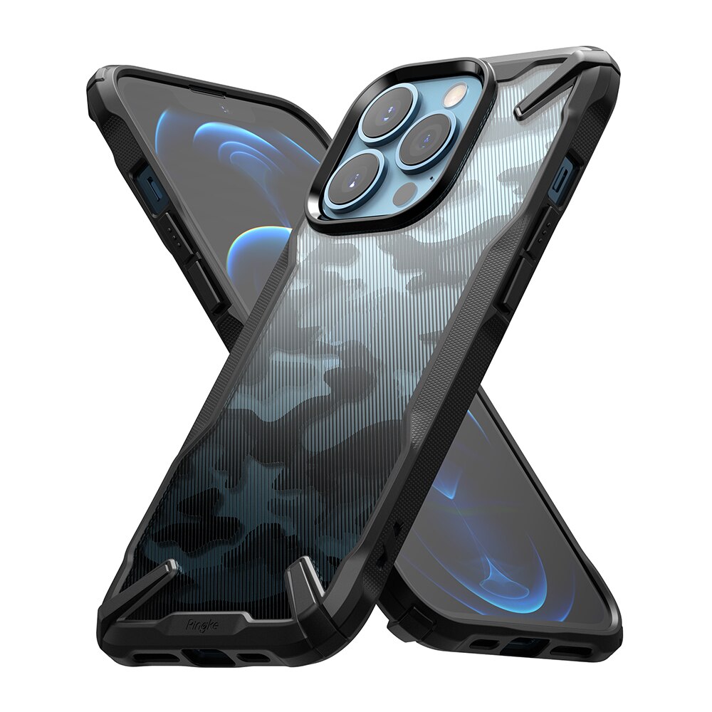 Fusion X Design Case iPhone 13 Pro Max Camo Black