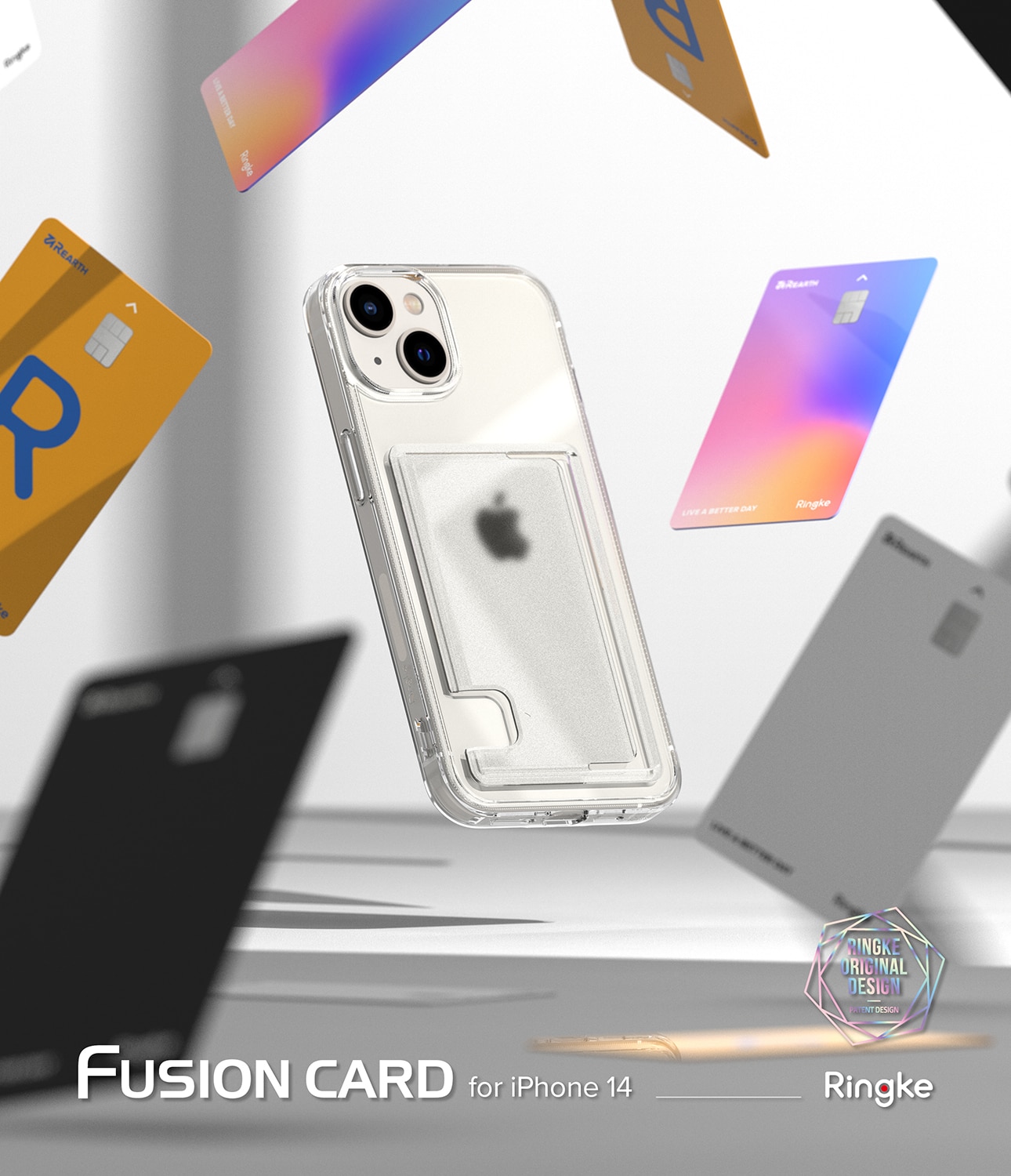 Fusion Card Case iPhone 14 Clear