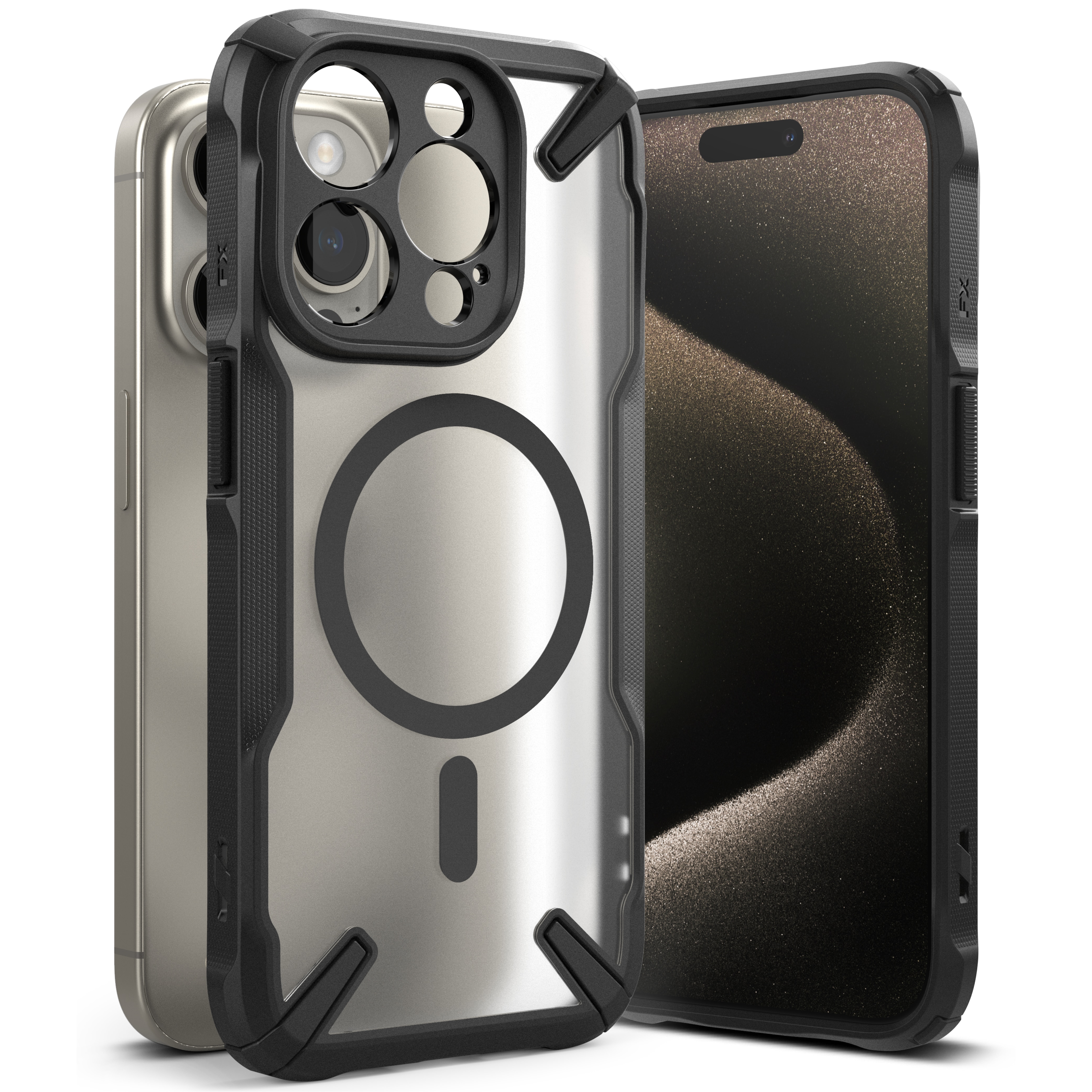 Fusion X Magnetic MagSafe Case iPhone 15 Pro Matte Black