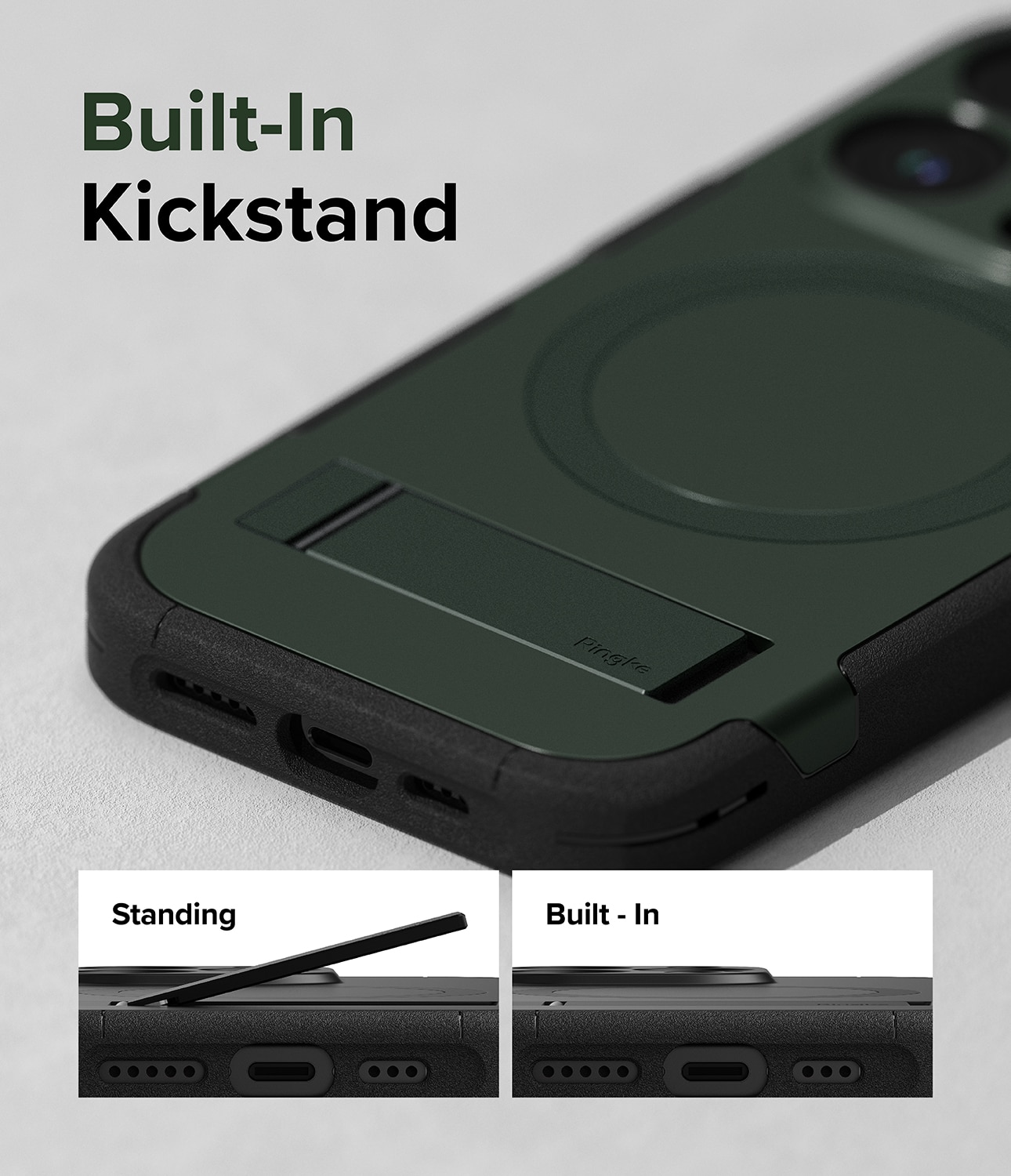 Alles Magnetic Case iPhone 15 Pro Dark Green