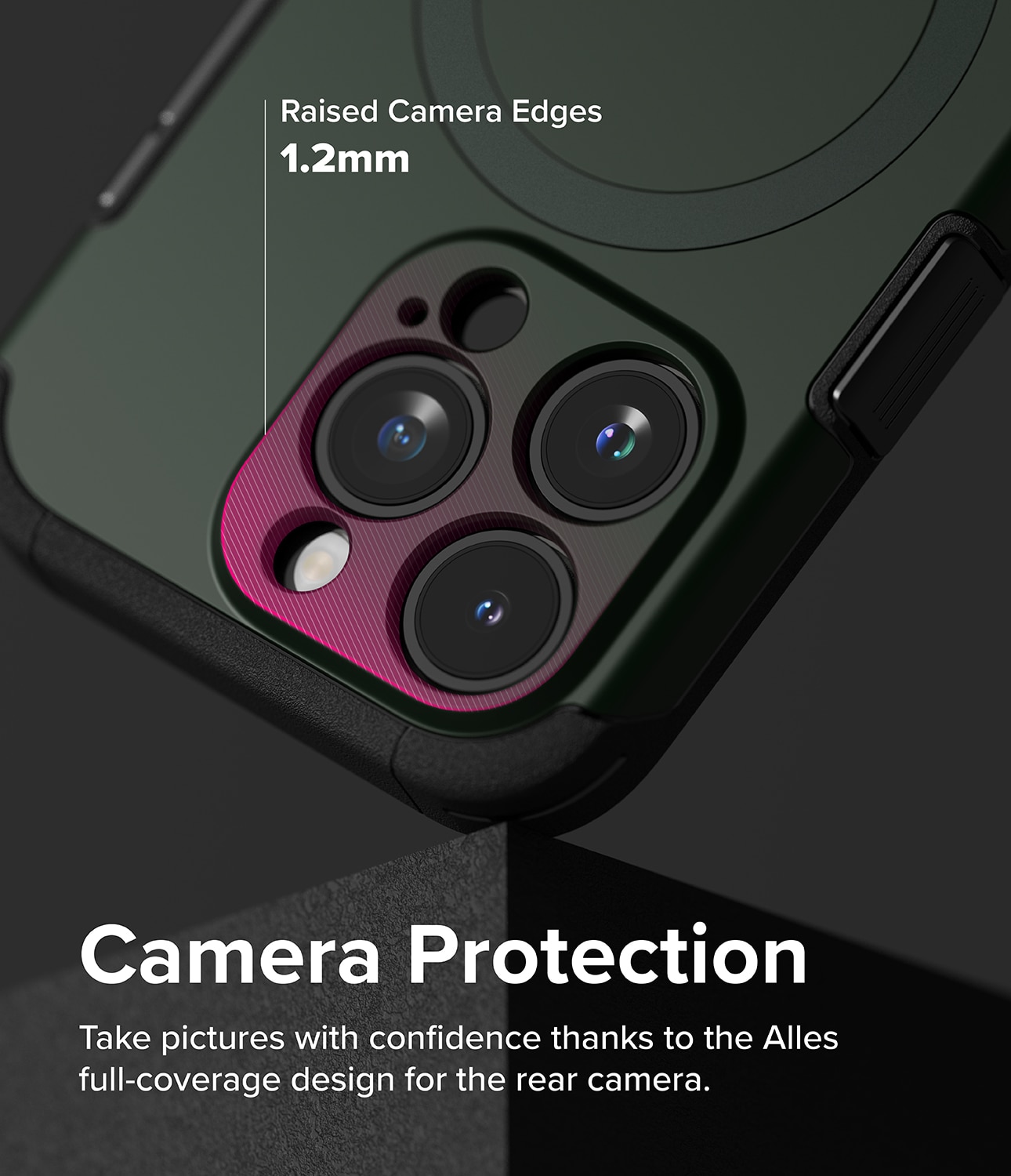 Alles Magnetic Case iPhone 15 Pro Dark Green