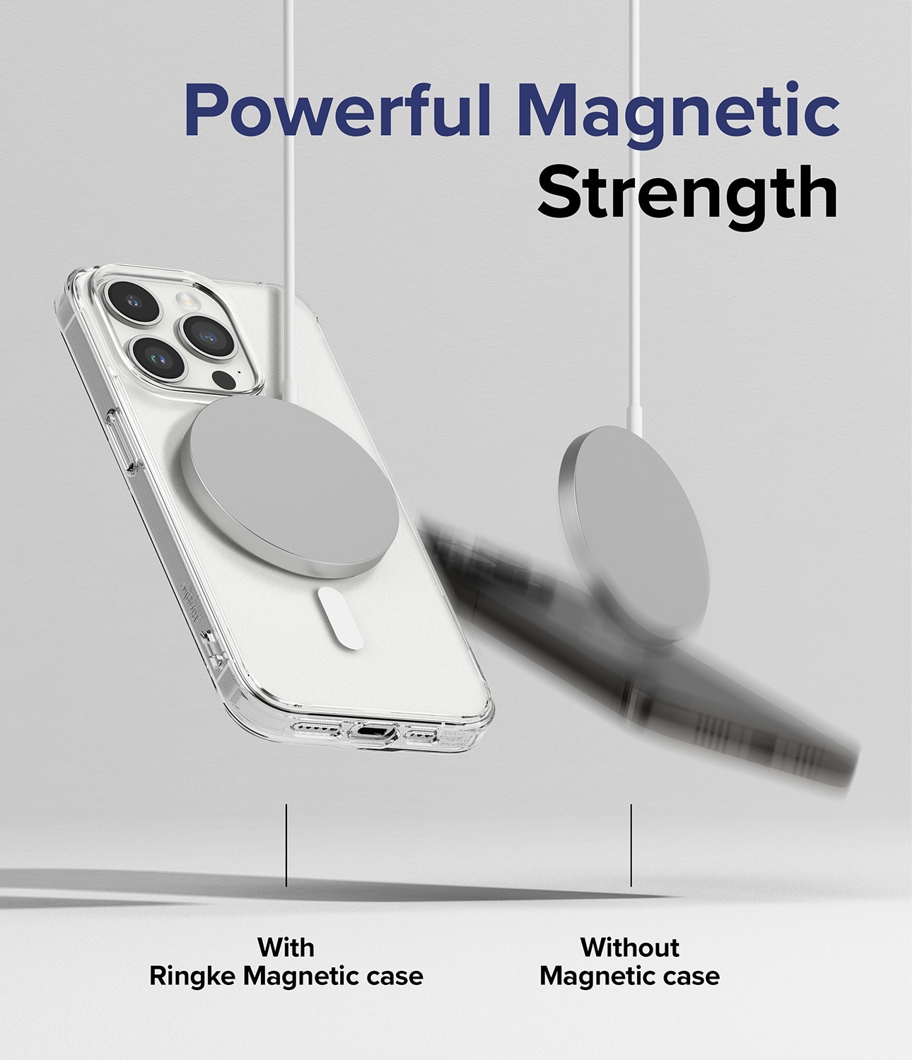 Fusion Magnetic Case iPhone 15 Pro Mat gennemsigtig