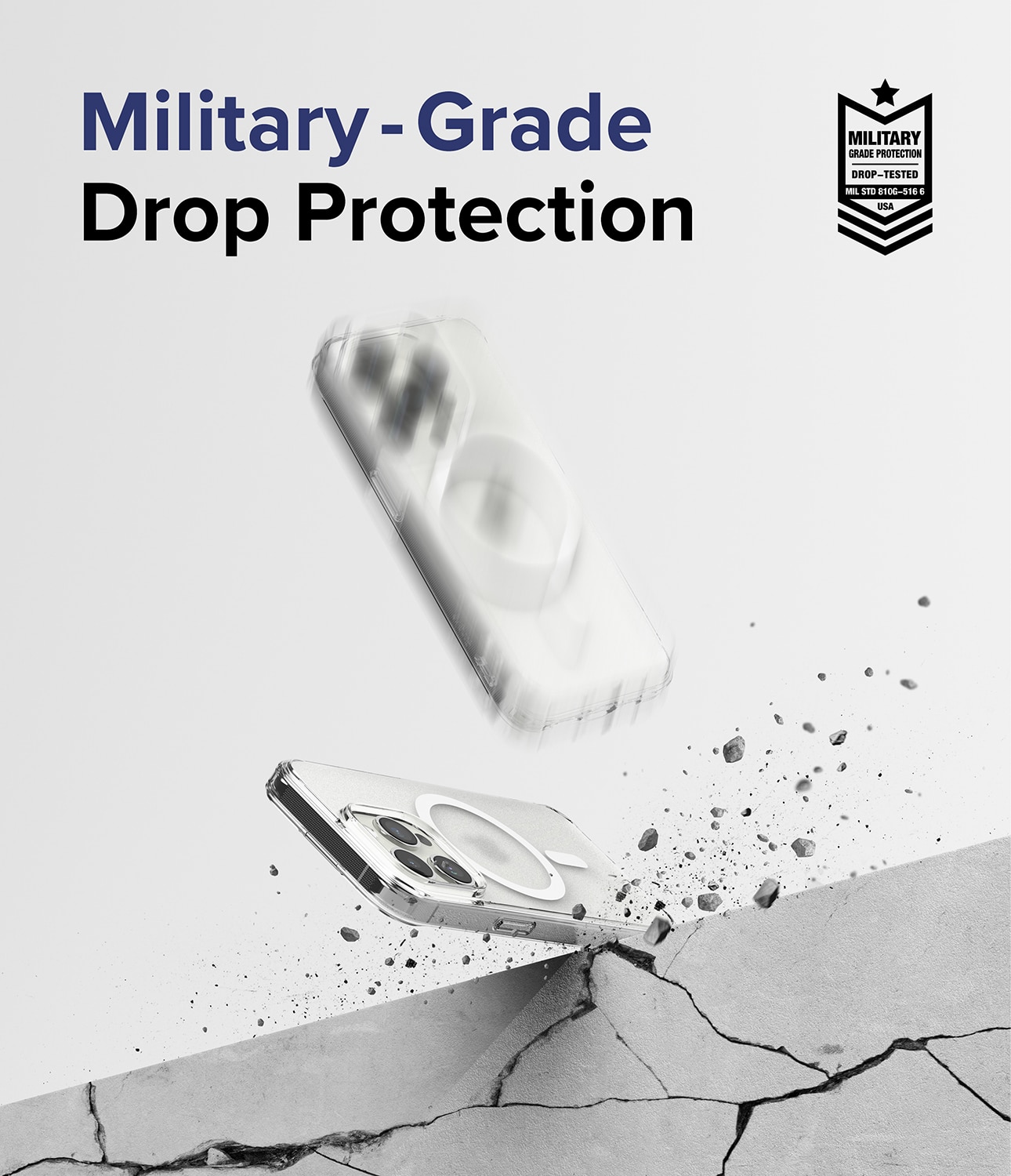 Fusion Magnetic Case iPhone 15 Pro Mat gennemsigtig