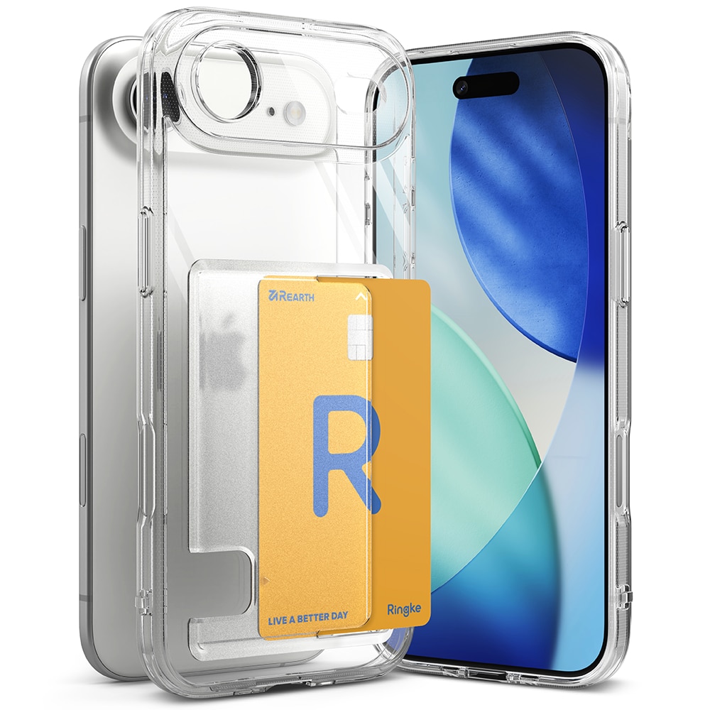 Fusion Card Case iPhone 17 Air Gennemsigtig