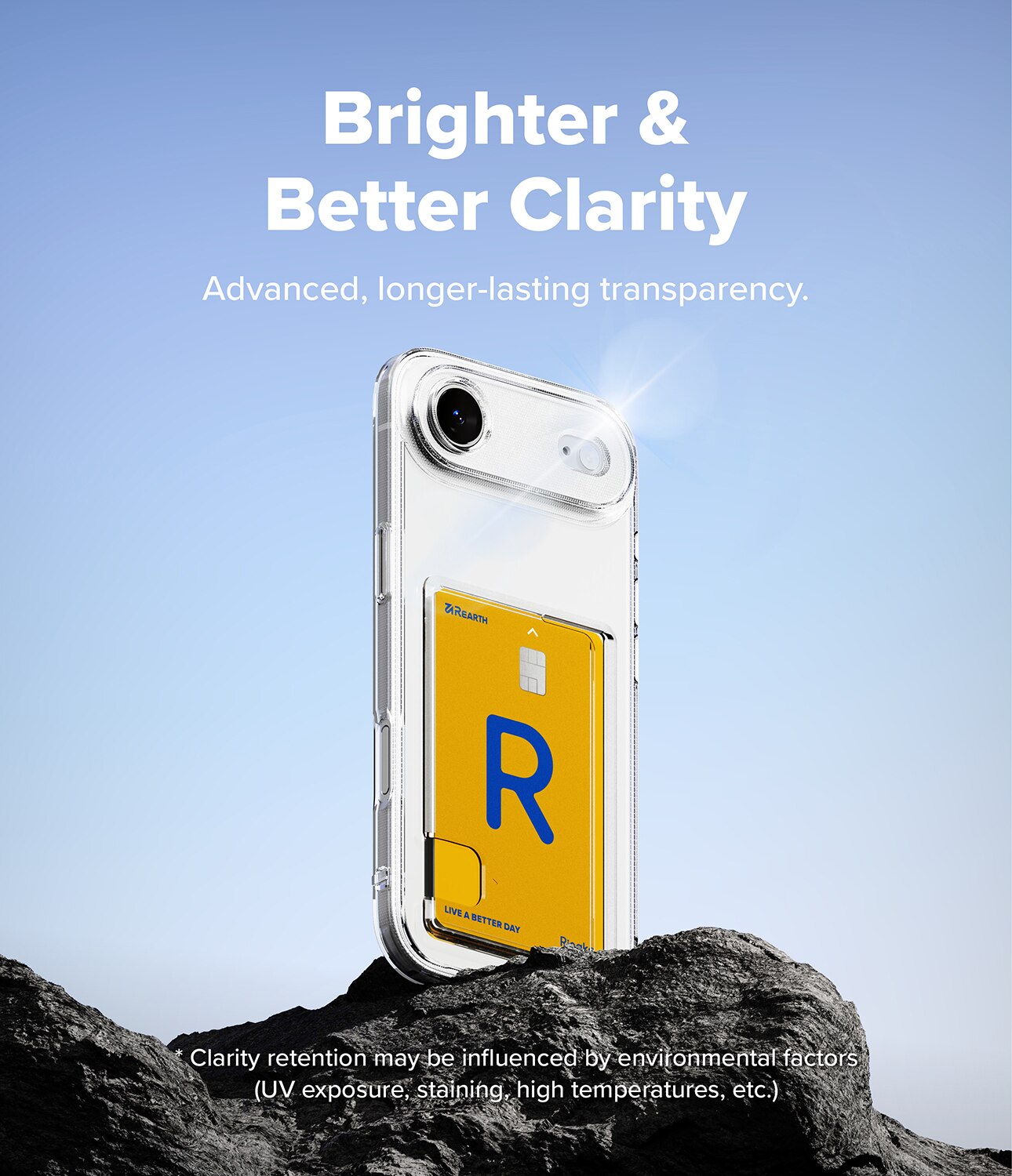 Fusion Card Case iPhone 17 Air Gennemsigtig