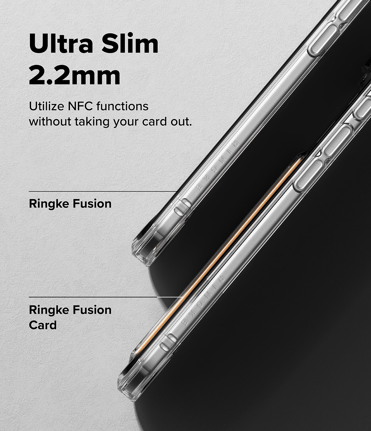 Fusion Card Case iPhone 17 Air Gennemsigtig