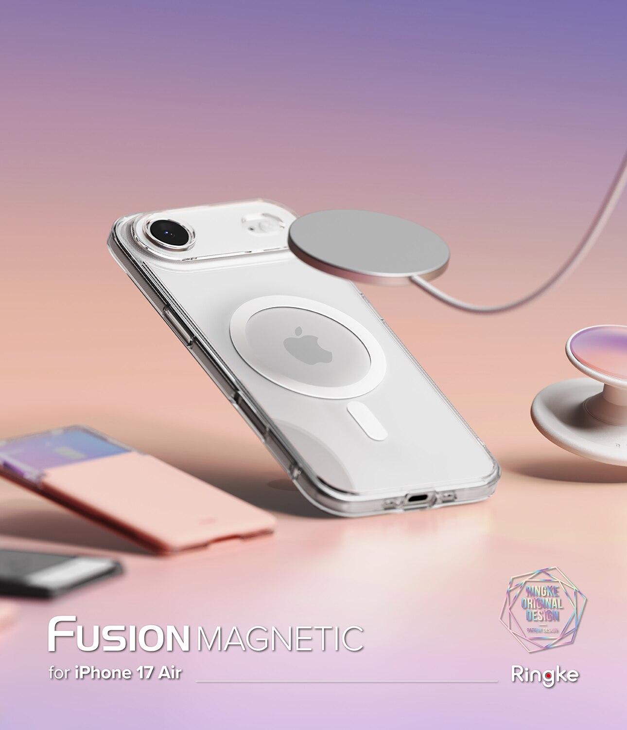Fusion Magnetic Case iPhone 17 Air Gennemsigtig