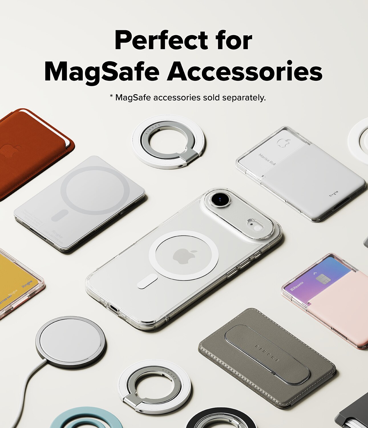 Fusion Magnetic Case iPhone 17 Air Gennemsigtig