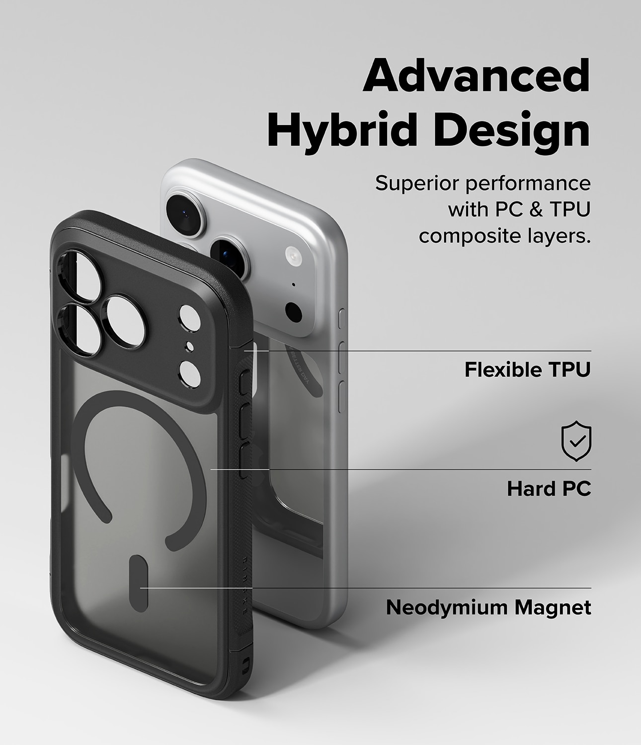 Fusion Bold Magnetic MagSafe Case iPhone 17 Pro Max Matte Black