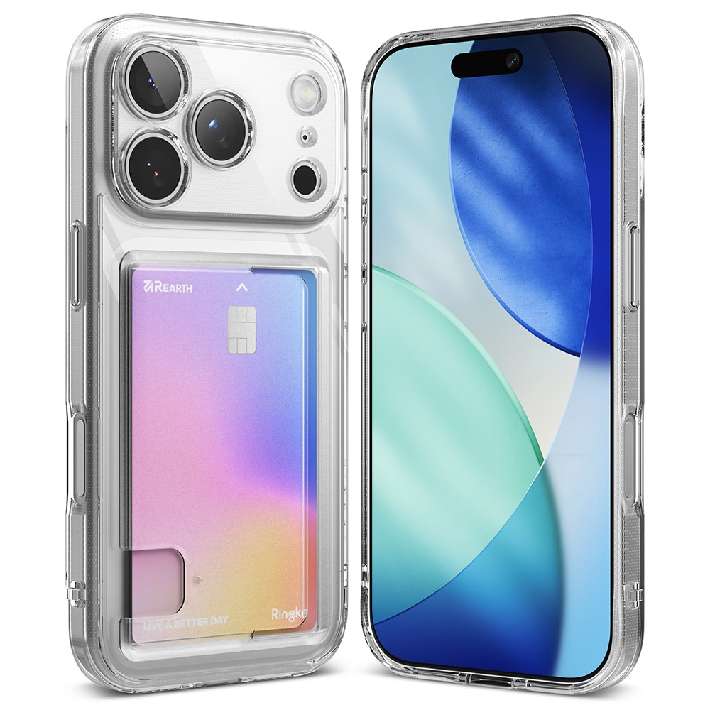 Fusion Card Case iPhone 17 Pro Gennemsigtig