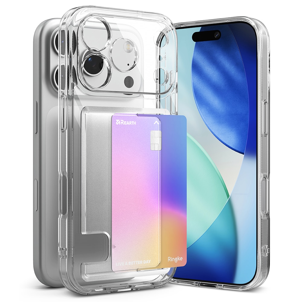 Fusion Card Case iPhone 17 Pro Gennemsigtig