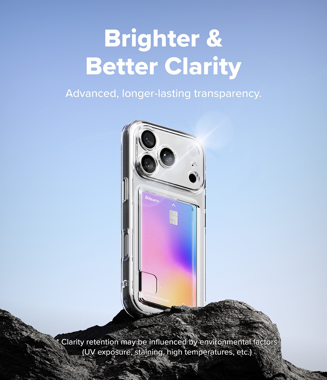 Fusion Card Case iPhone 17 Pro Max Gennemsigtig