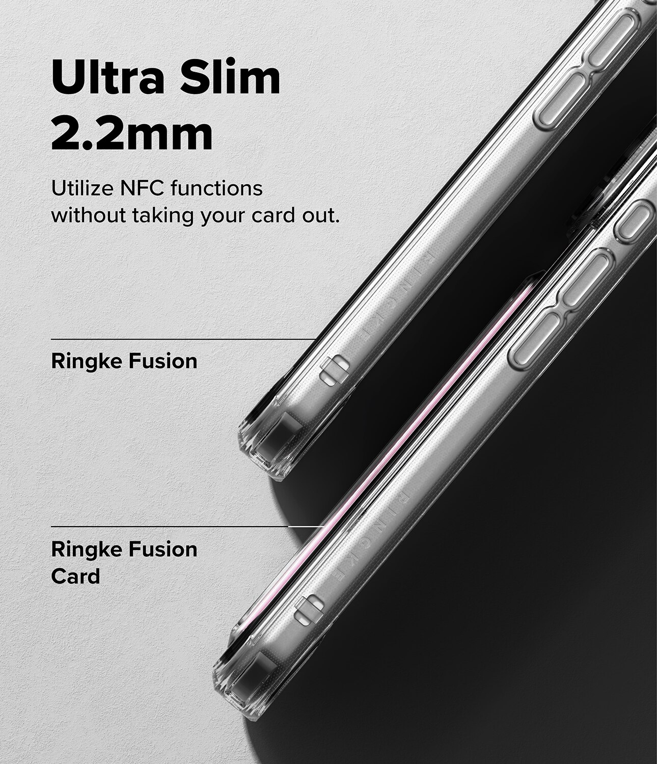 Fusion Card Case iPhone 17 Pro Max Gennemsigtig