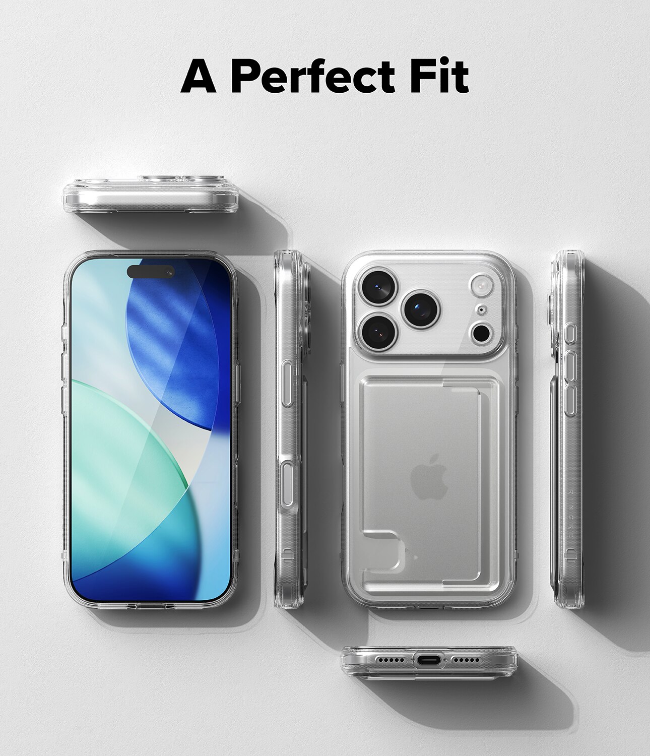 Fusion Card Case iPhone 17 Pro Max Gennemsigtig