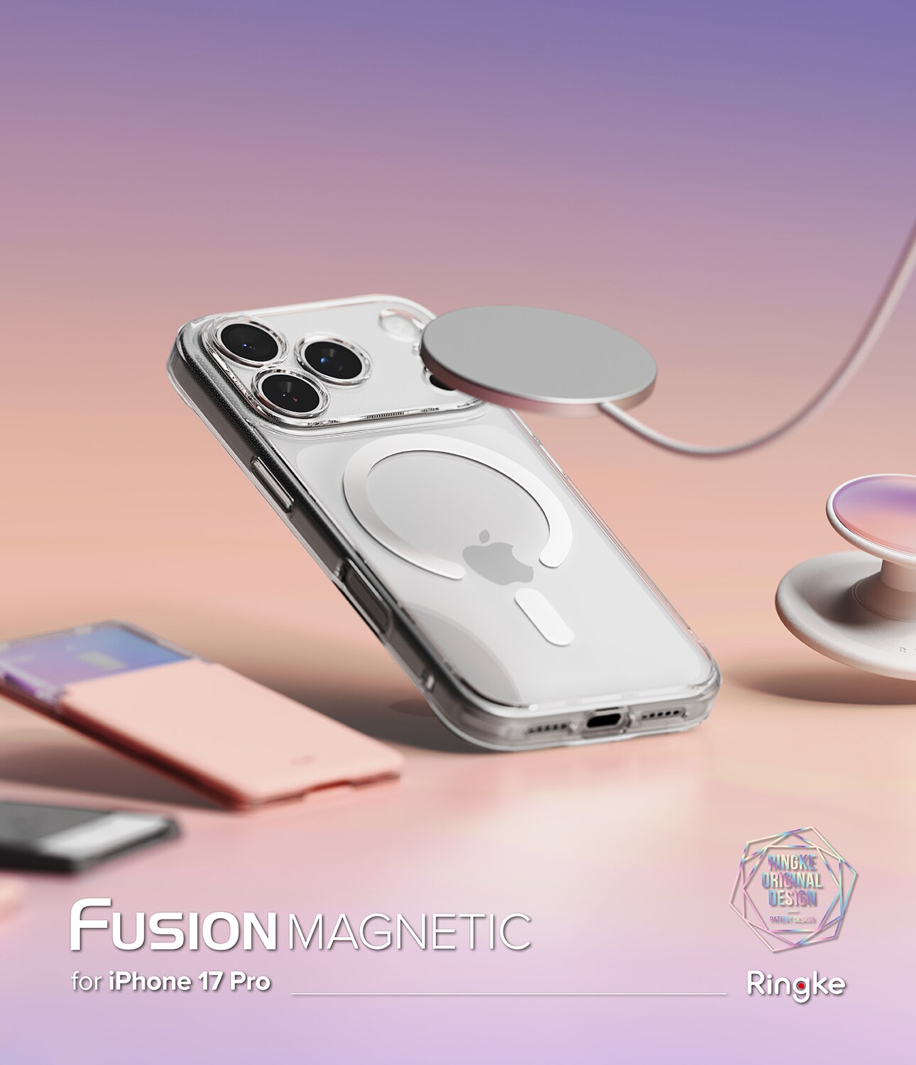 Fusion Magnetic Case iPhone 17 Pro Max Gennemsigtig