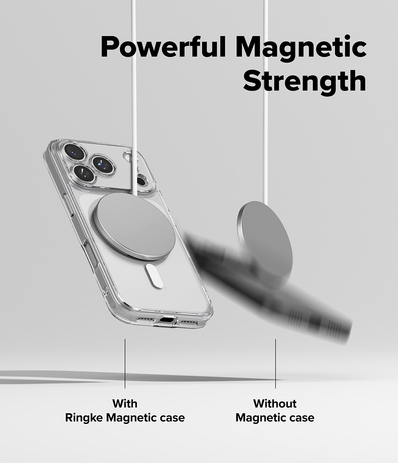 Fusion Magnetic Case iPhone 17 Pro Max Gennemsigtig