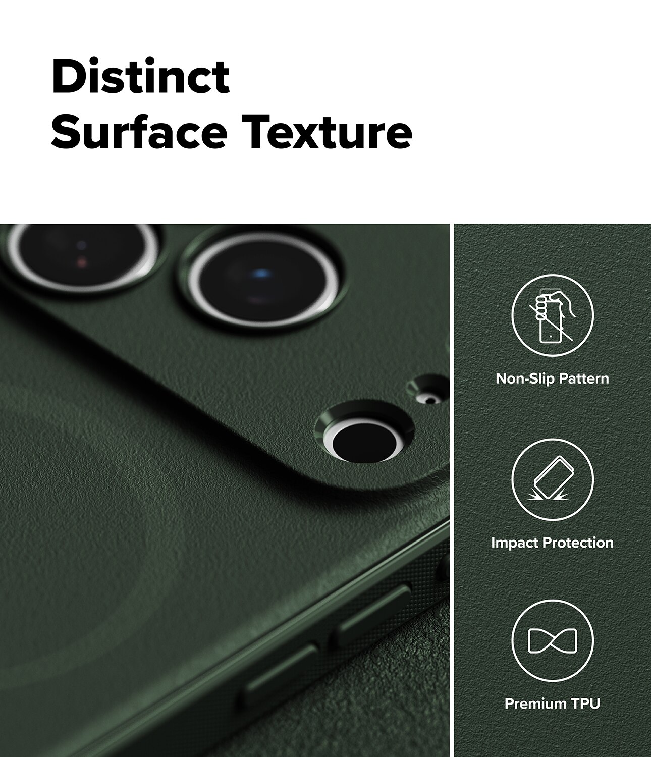 Onyx Magnetic Case iPhone 17 Pro Dark Green