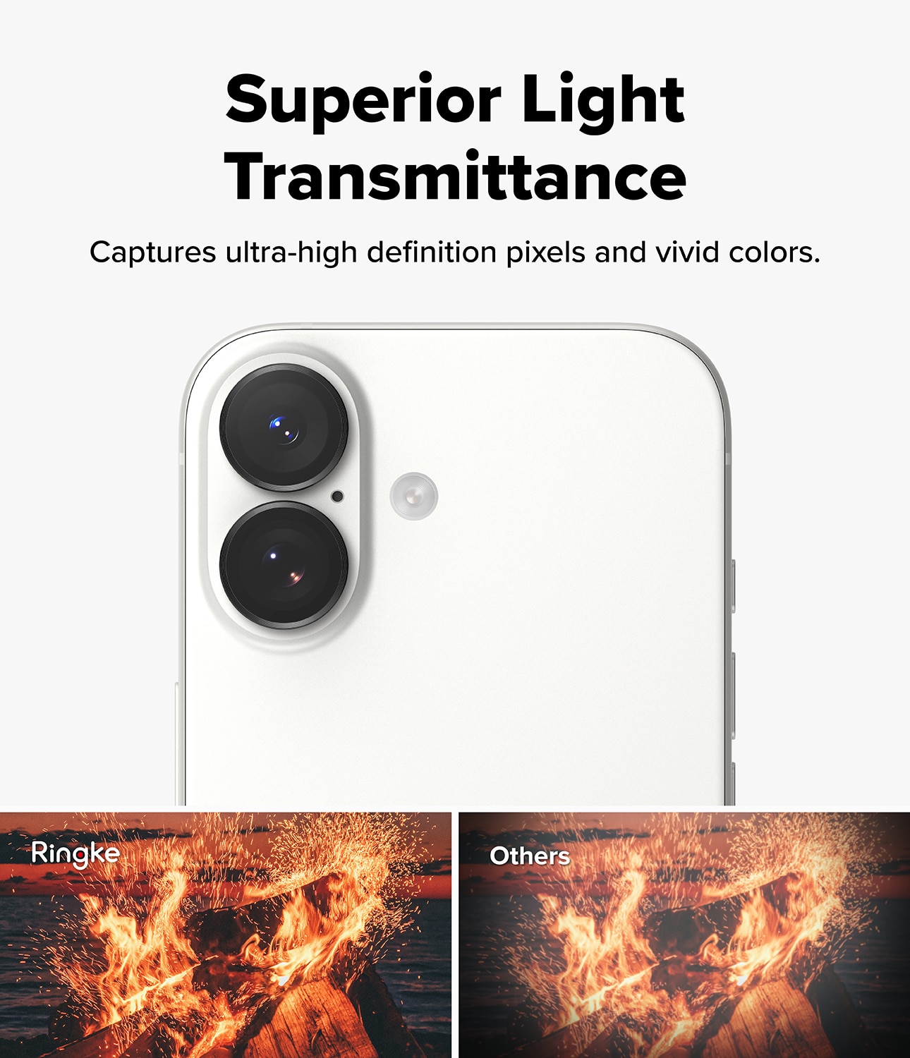 Camera Lens Frame Glass (2-pack) iPhone 17 Black