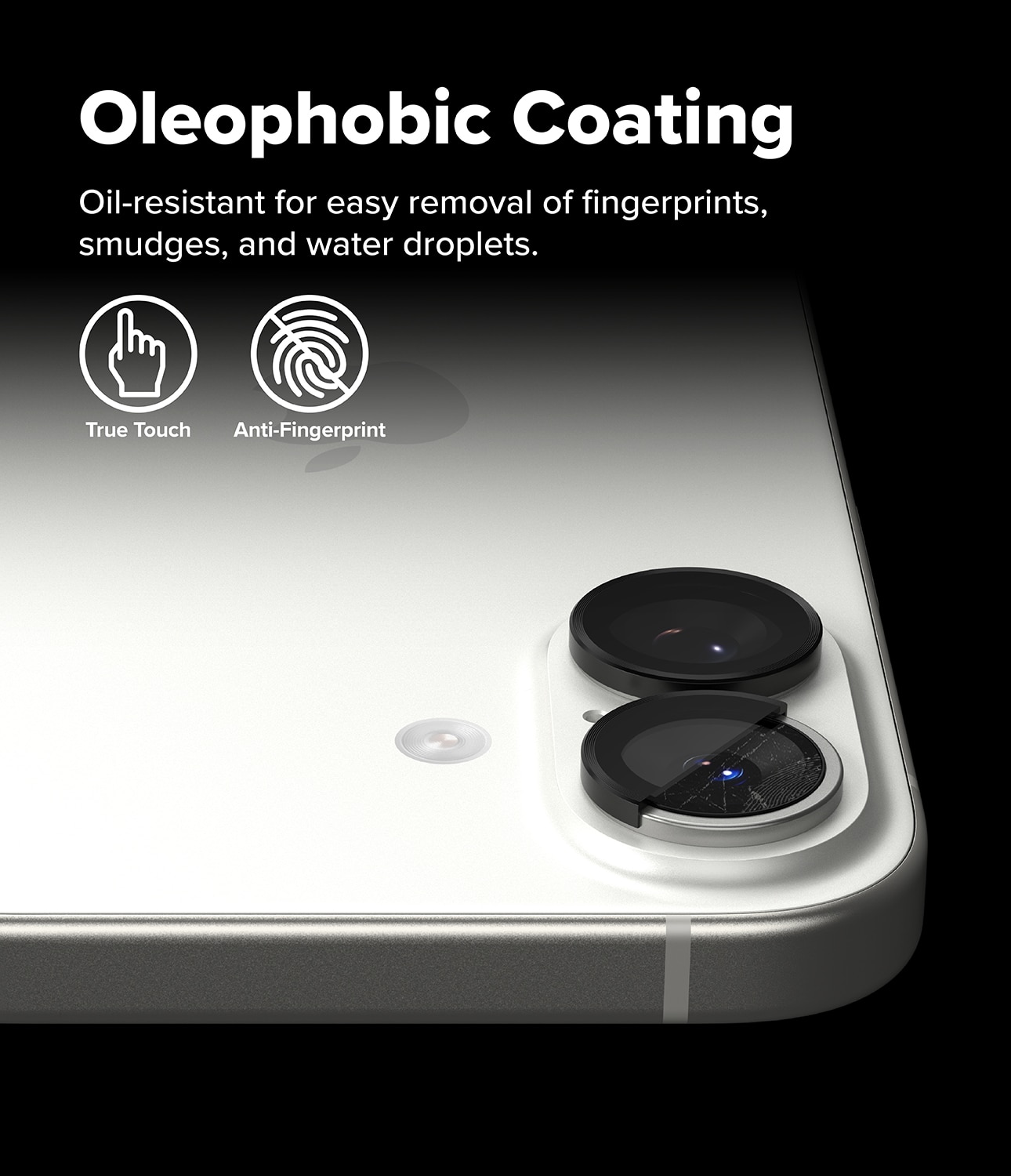 Camera Lens Frame Glass (2-pack) iPhone 17 Black