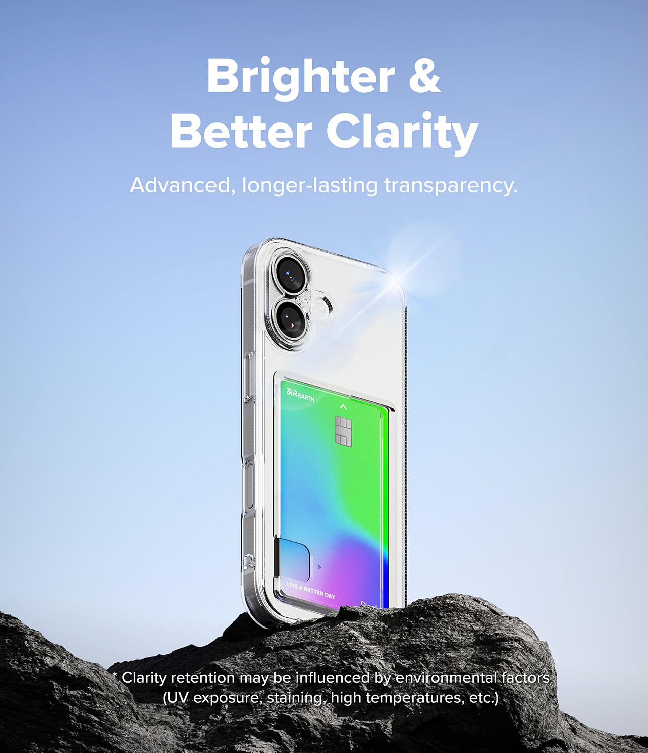 Fusion Card Case iPhone 17 Gennemsigtig