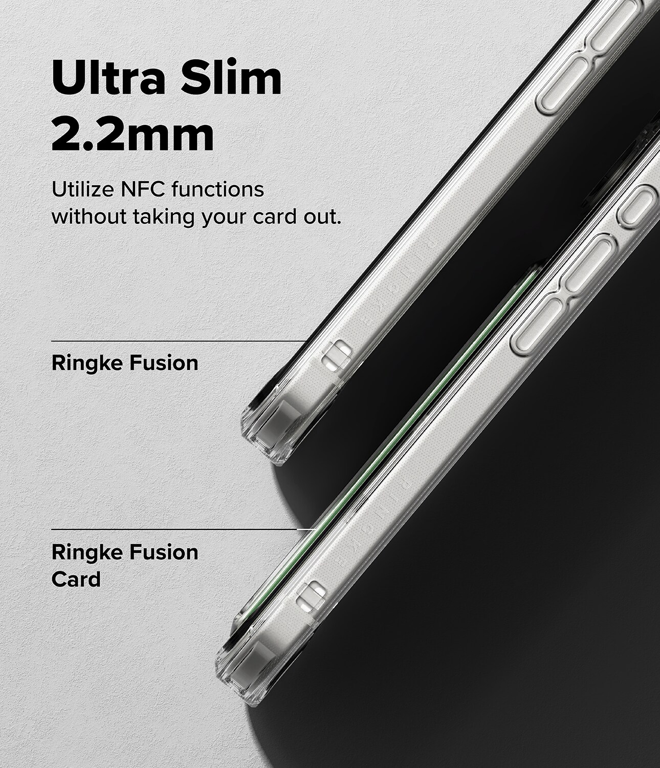 Fusion Card Case iPhone 17 Gennemsigtig