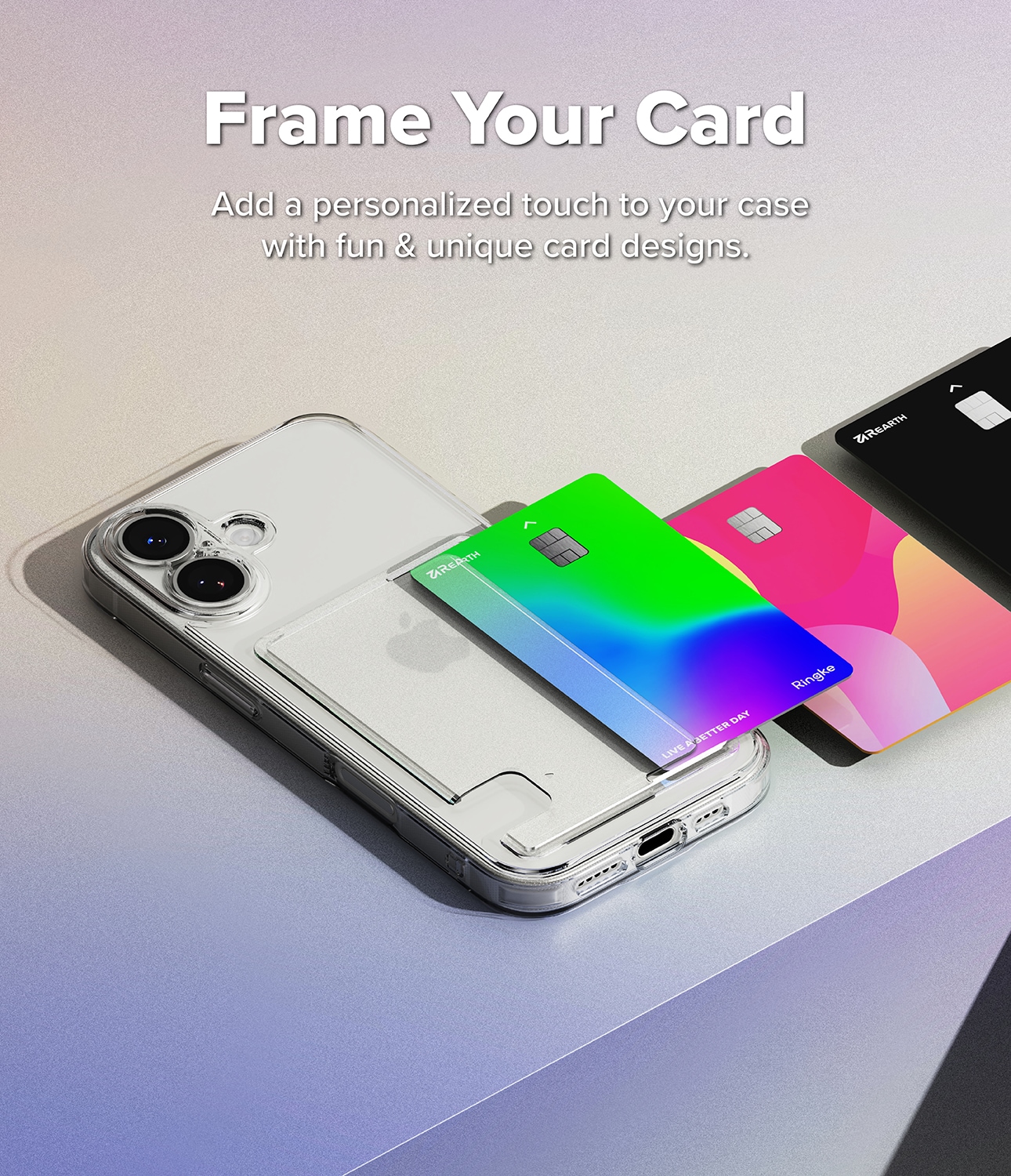 Fusion Card Case iPhone 17 Gennemsigtig