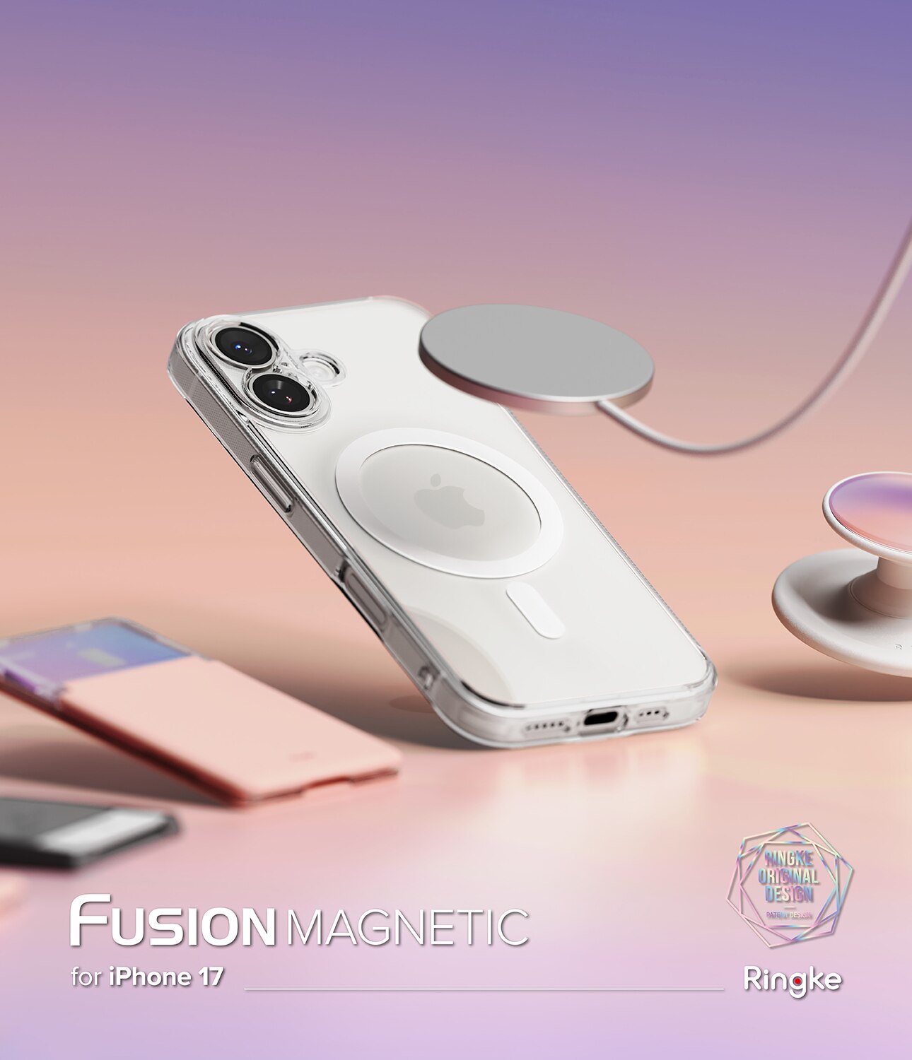 Fusion Magnetic Case iPhone 17 Gennemsigtig